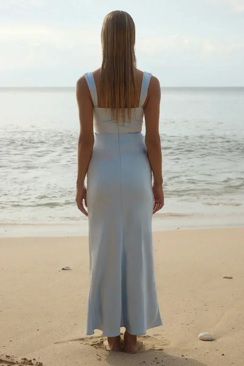 Margot Cowl Neck Satin Maxi Dress
