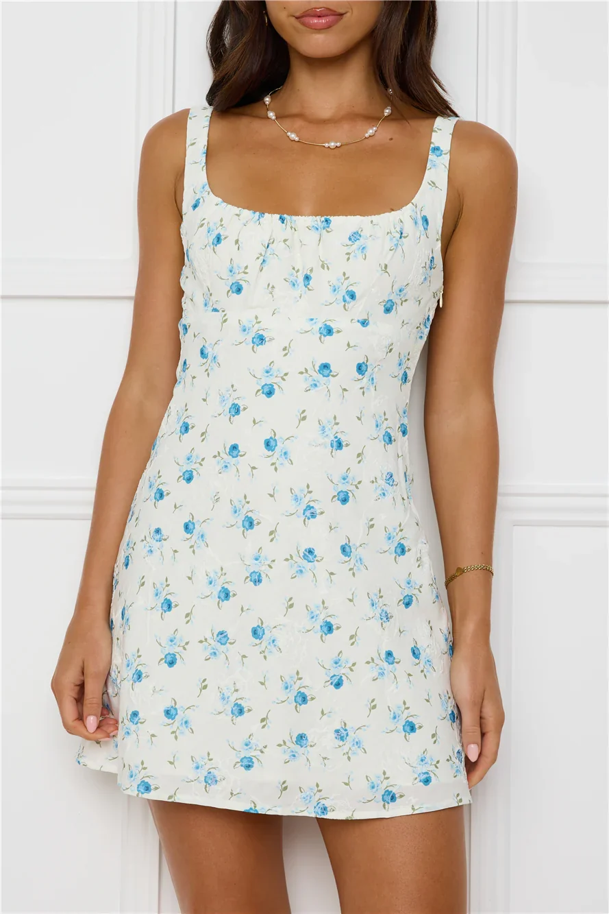 Cosmopolitan Chic Mini Dress Blue