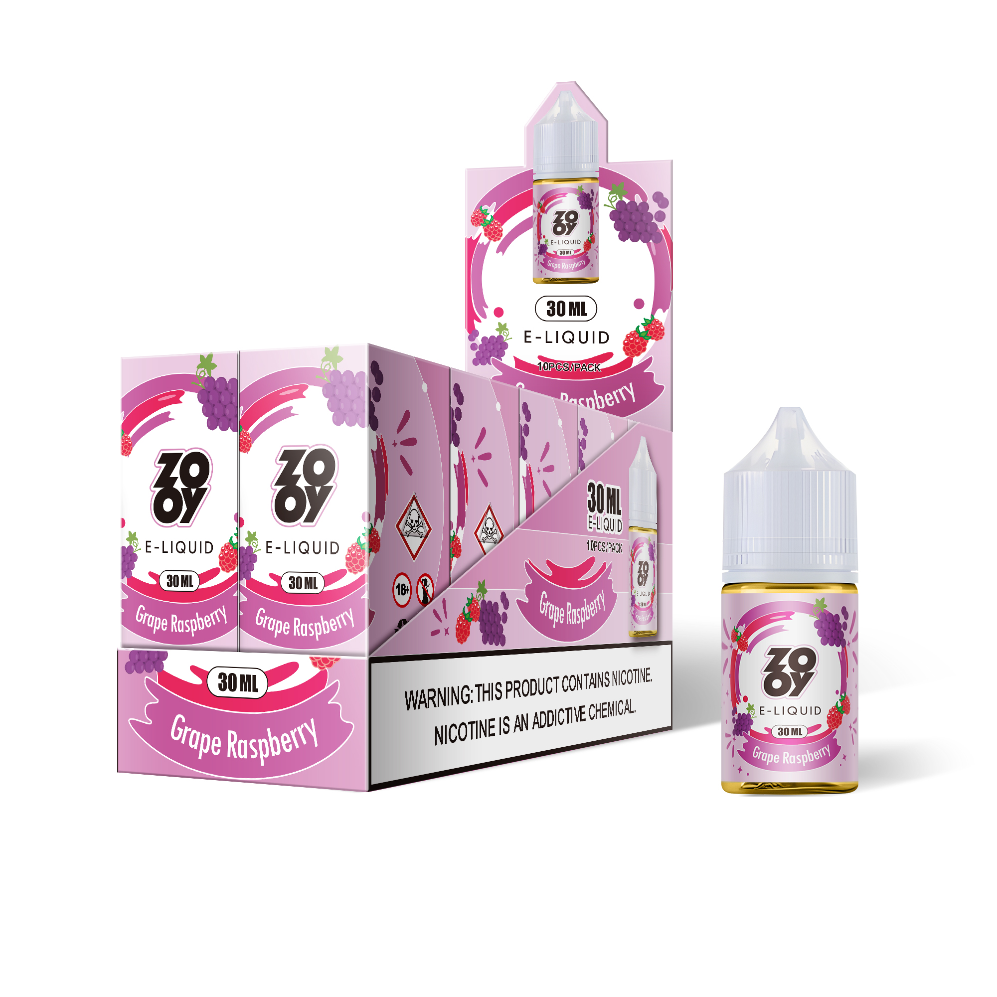 ZOOY 30ML E-Liquid/1 BOX(10 PCS)