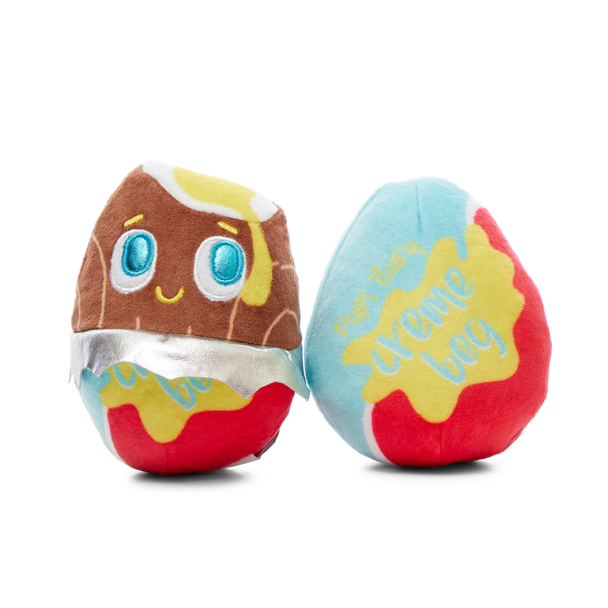 Cadfurry Eggs Plush Multi-Part + Fetch Dog Toy