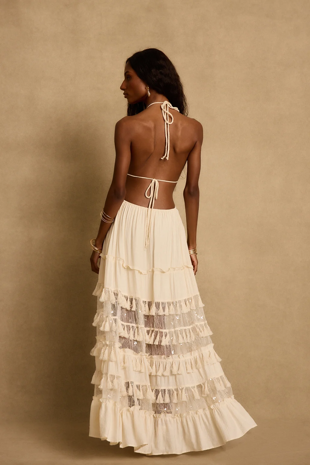 Willow Cream Maxi Dress