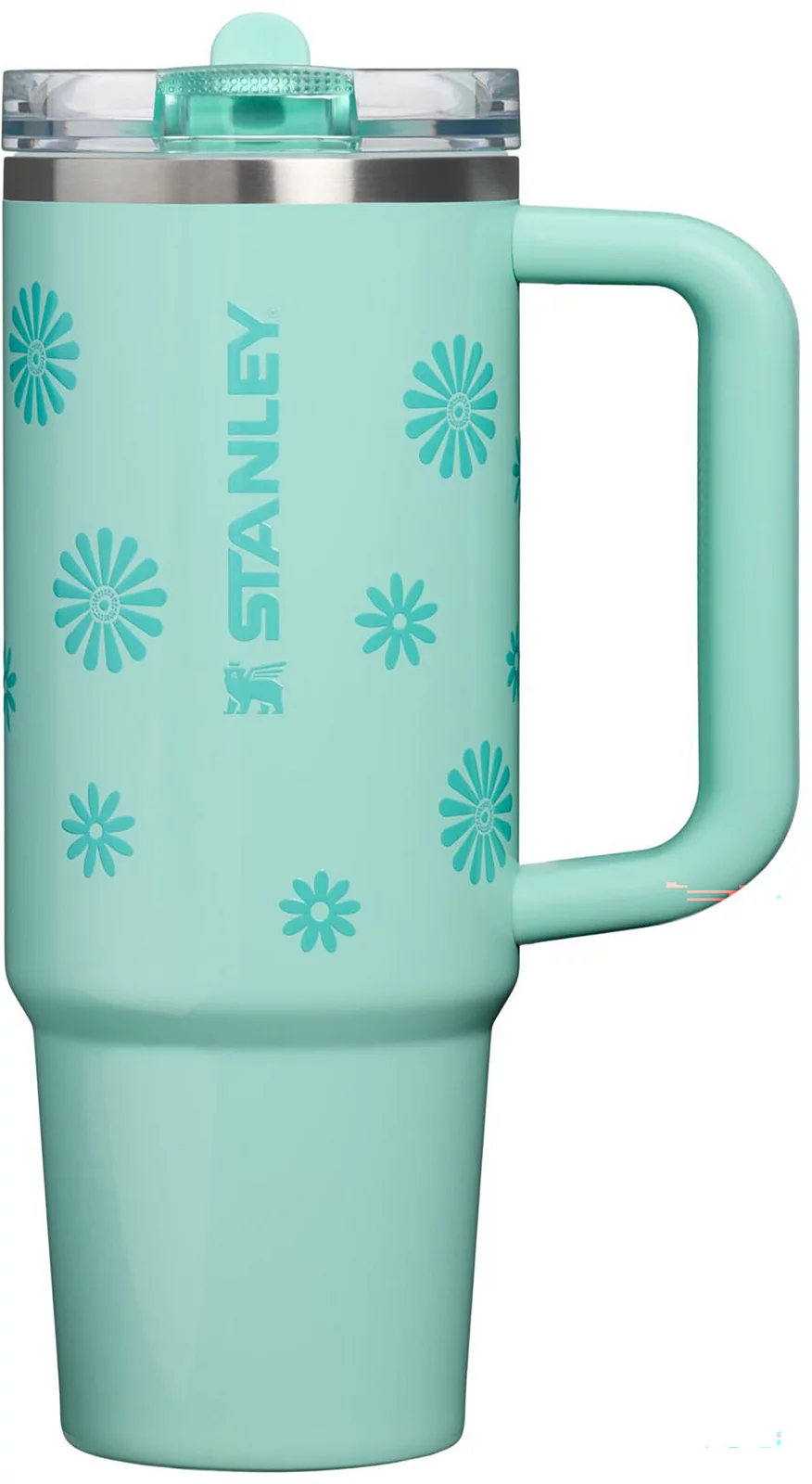 Stanley 30 oz. Quencher ProTour Flip Straw Tumbler - Teal Daisies