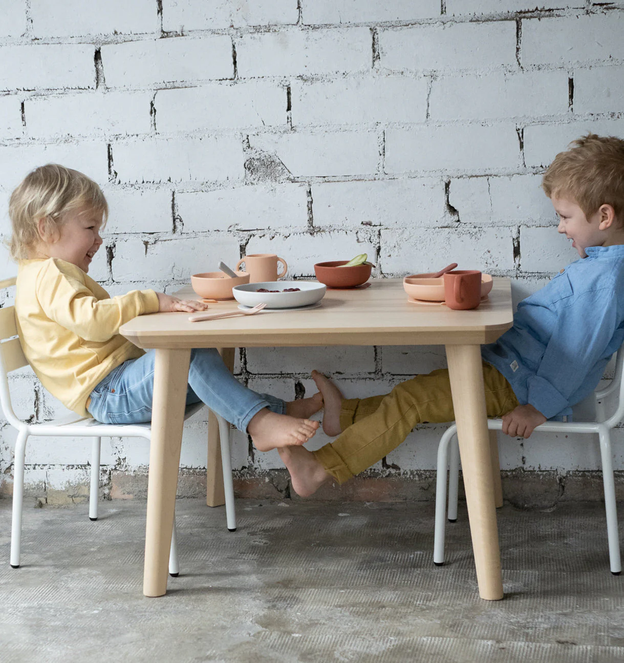 Vogeelle Silicone Suction Baby Bowl Set - Blush / Terracotta
