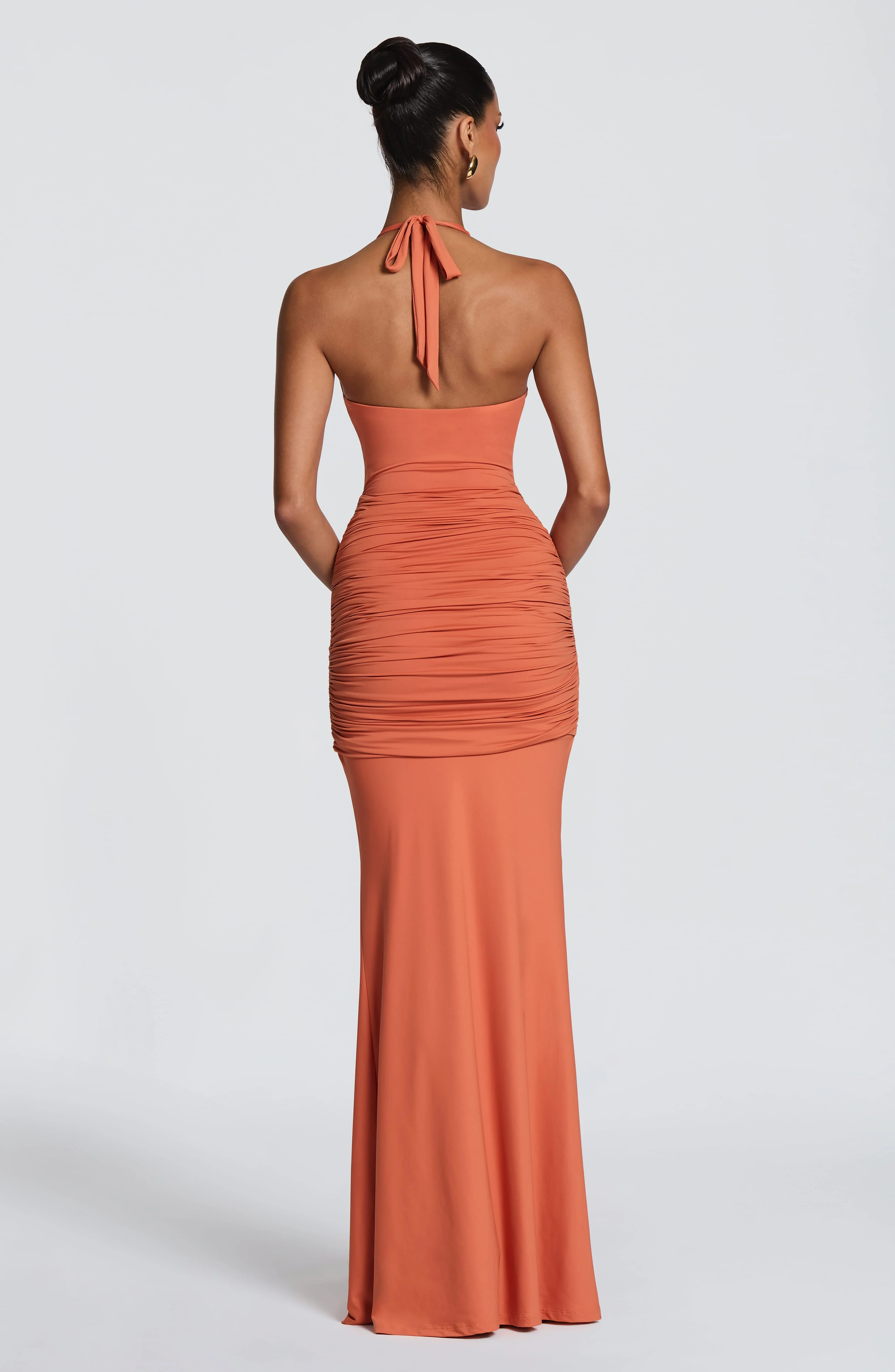 Aesha Maxi Dress - Burnt Orange