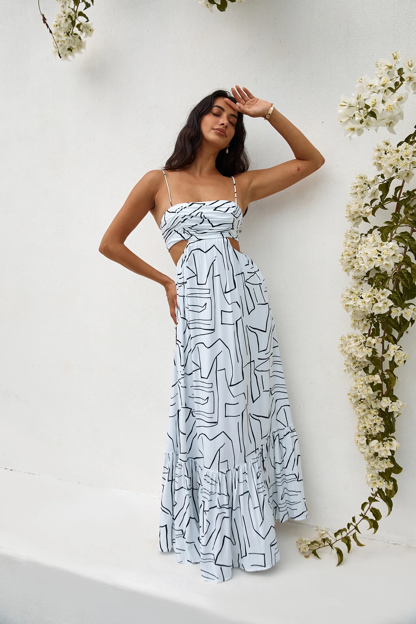 Times Have Changed Maxi Dress White