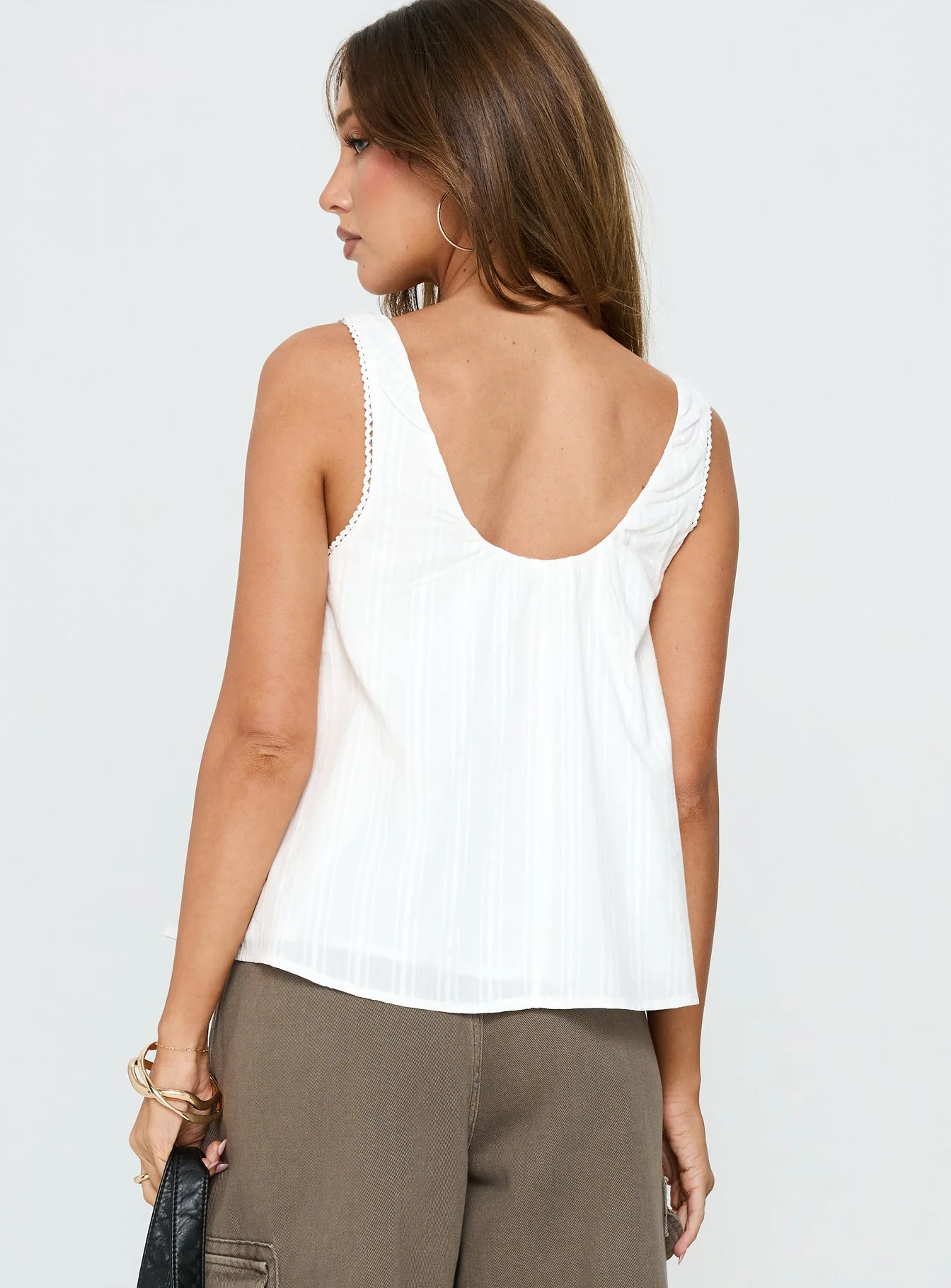 Antiquity Babydoll Top White - luluinthesky