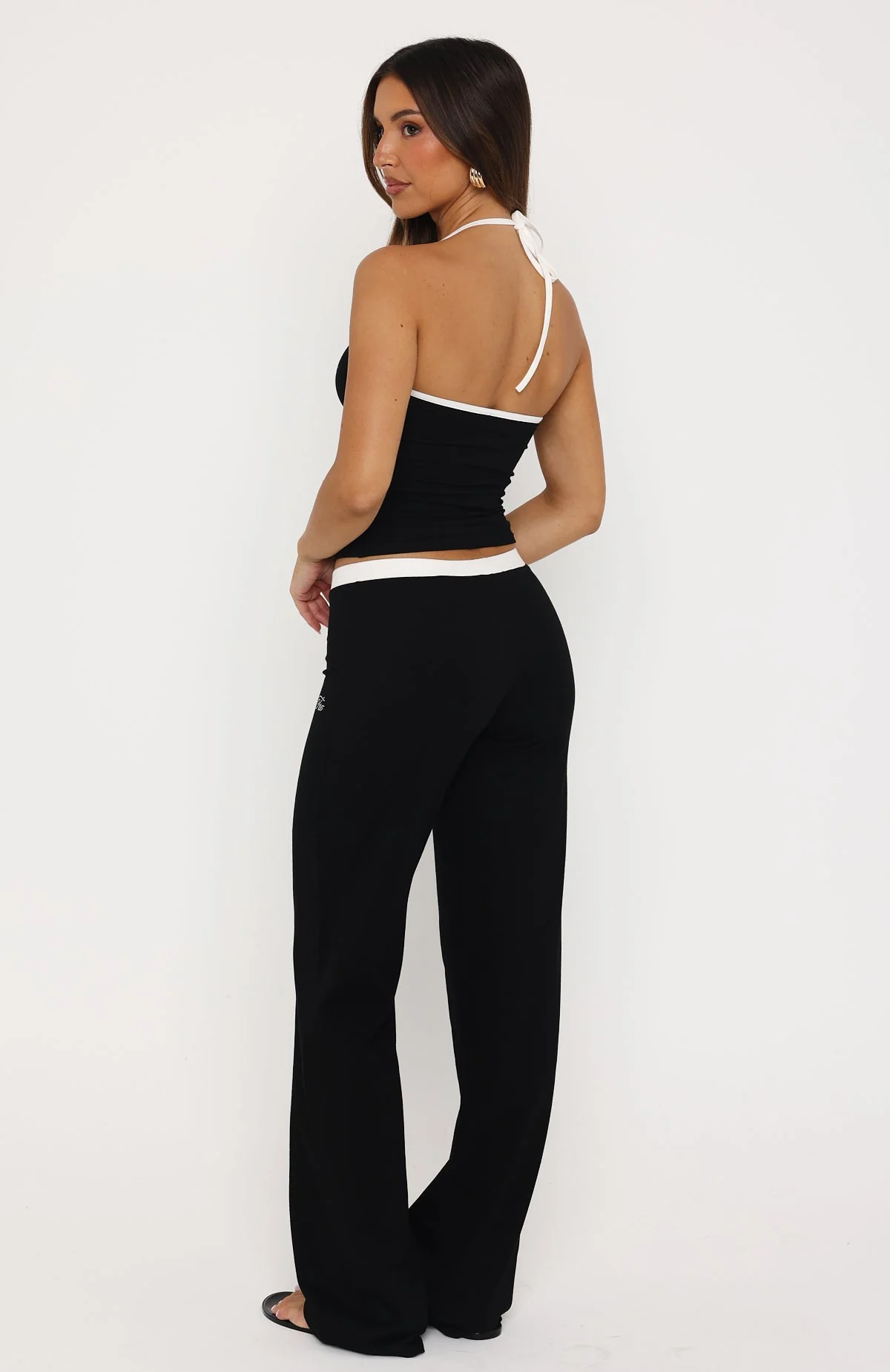 She's A Princess Straight Leg Pants Black