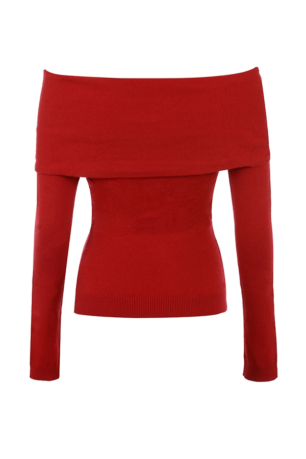 Holly Red Cashmere Blend Sweater