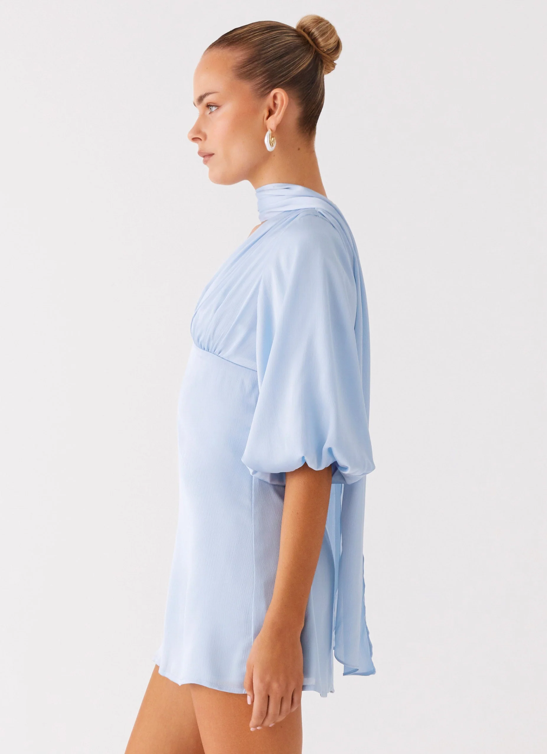 Mary Mini Dress - Blue