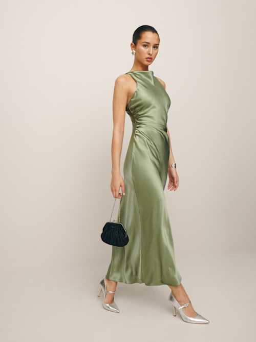 Petites Casette Silk Dress