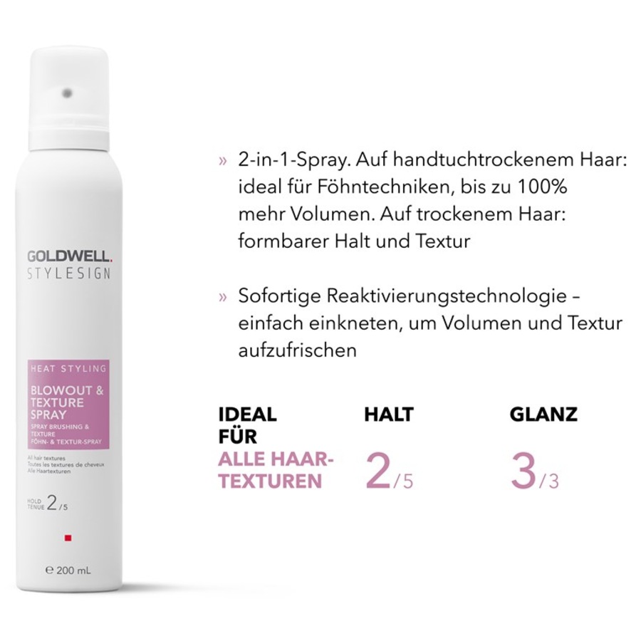 Goldwell Heat Styling Stylesign Heat Styling Blow Dry & Texture Spray