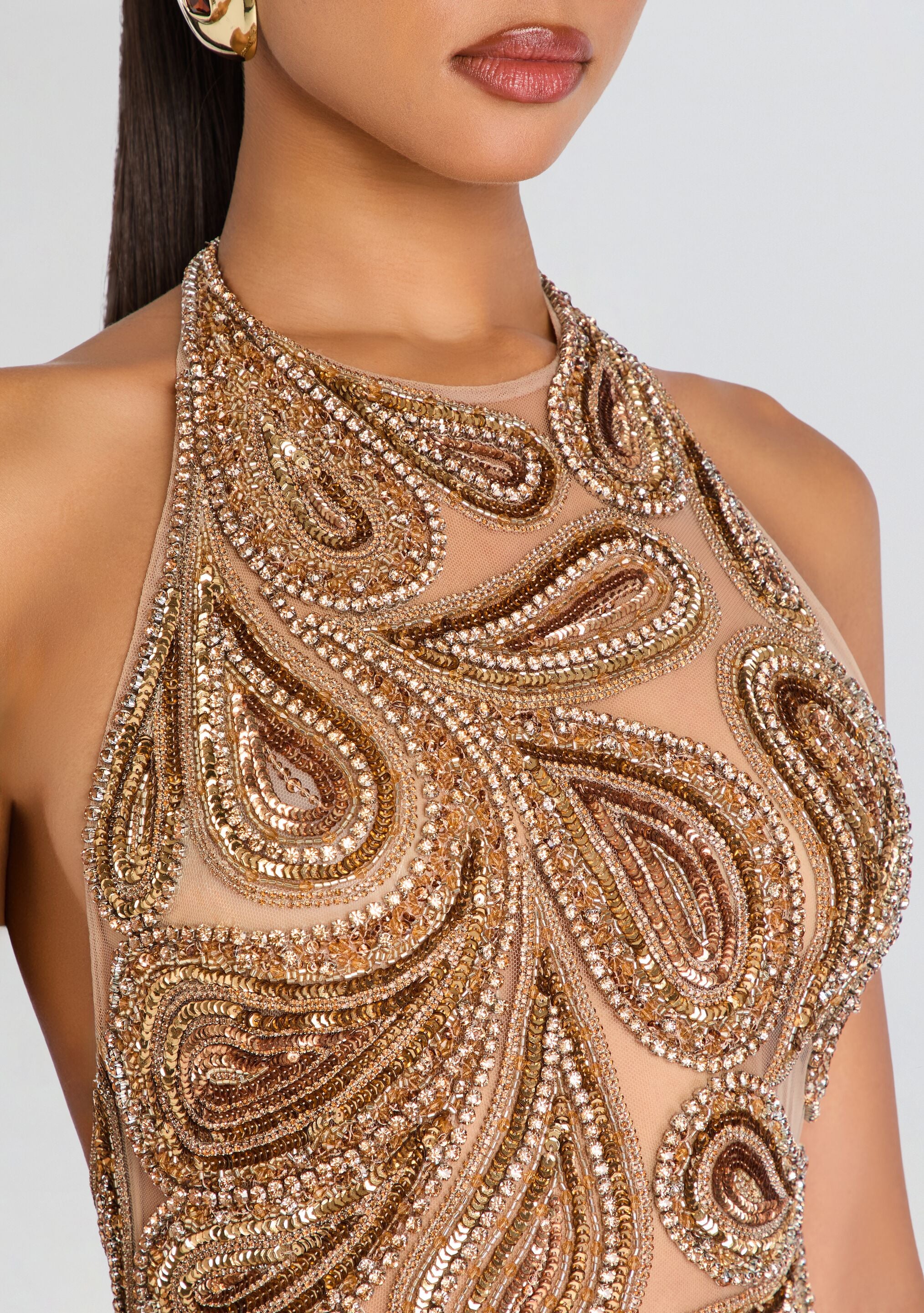 Evolet Embroidered Dress