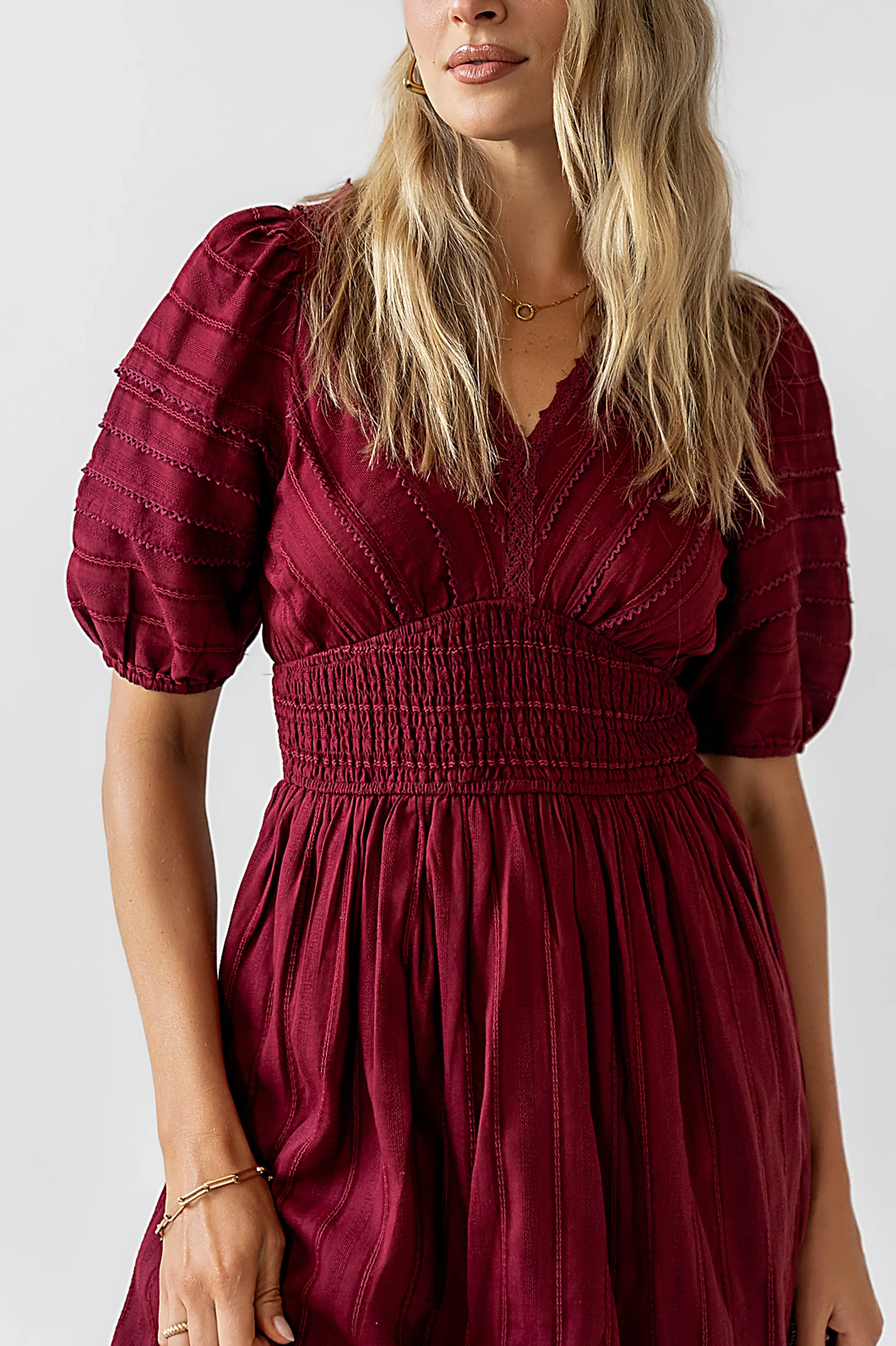 Tammia Ric Rac Midi Dress