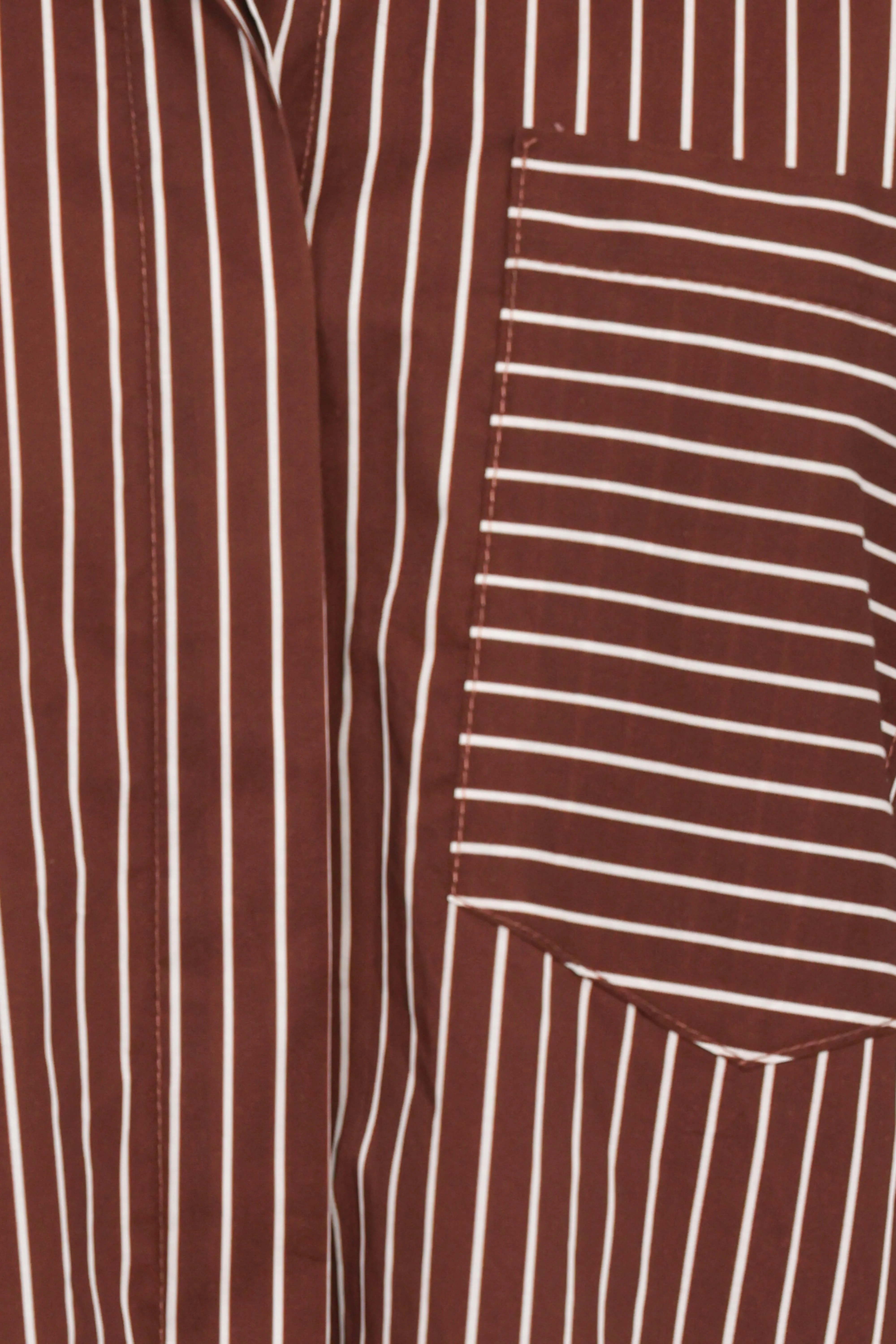 Darya Shirt - Chocolate Stripe