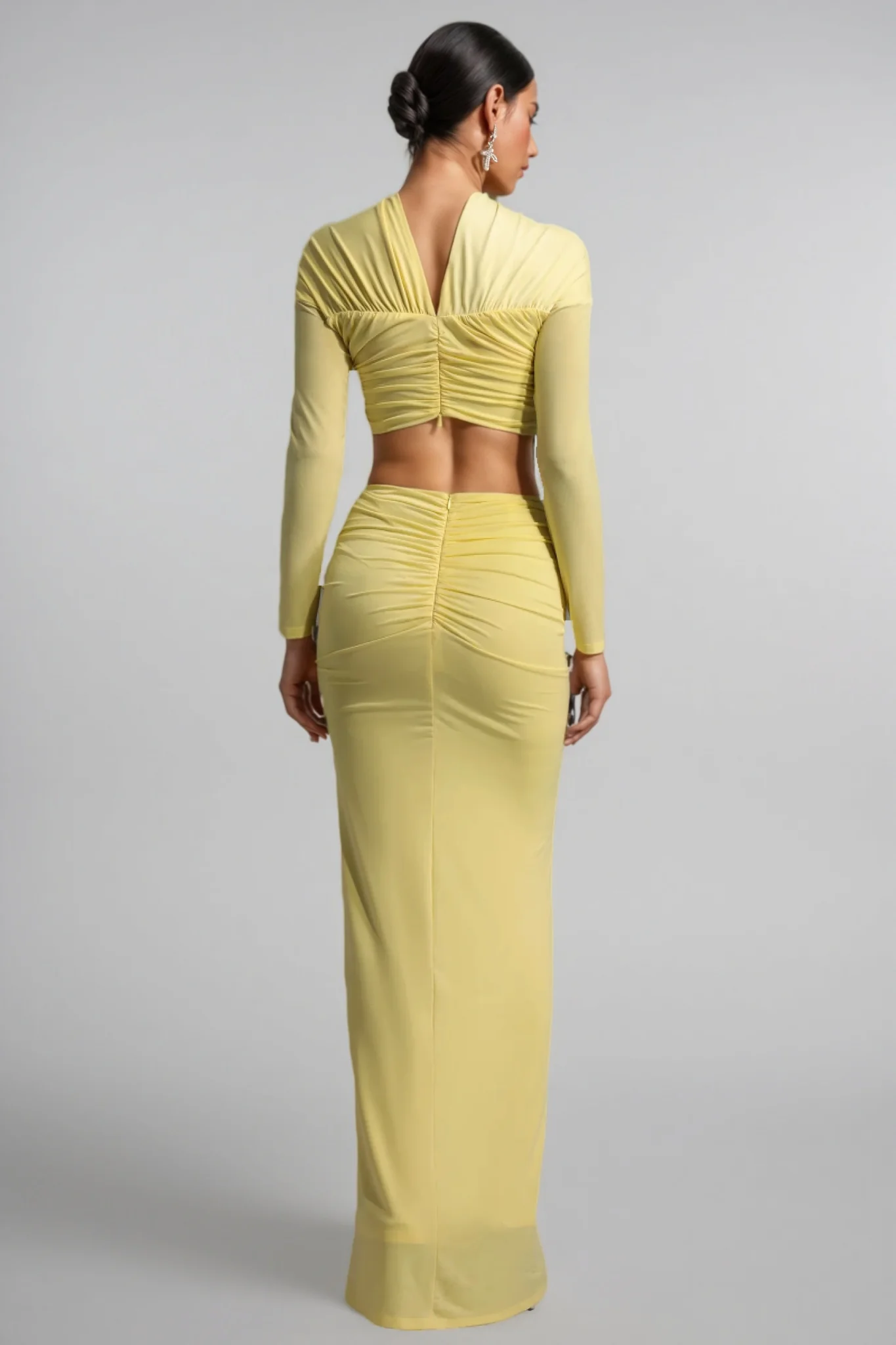 Raelse Long Sleeve Twisted Maxi Dress