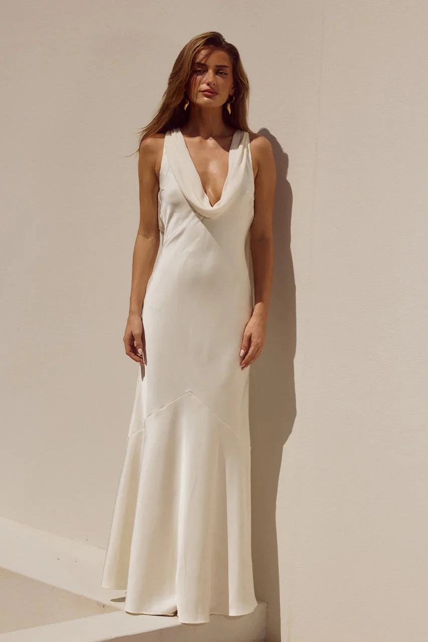 Gabriella Cowl Neck Maxi Dress