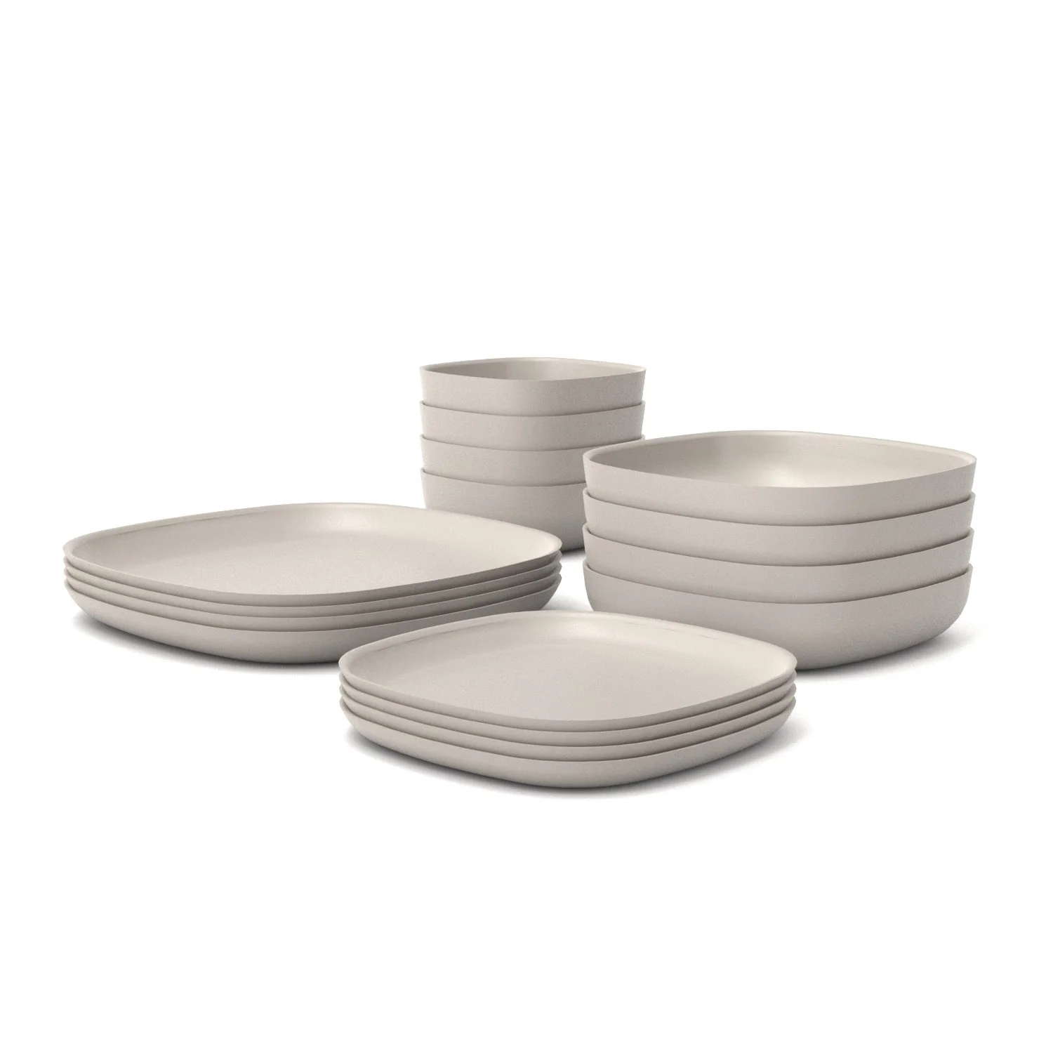 Vogeelle Dining Essentials 16 Piece Set - Stone