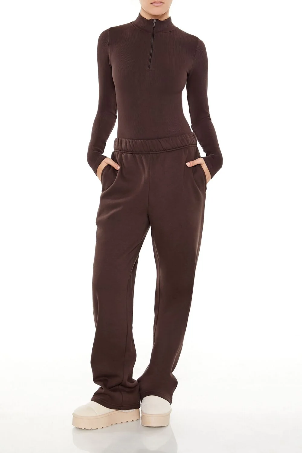 Seamless Half-Zip Bodysuit