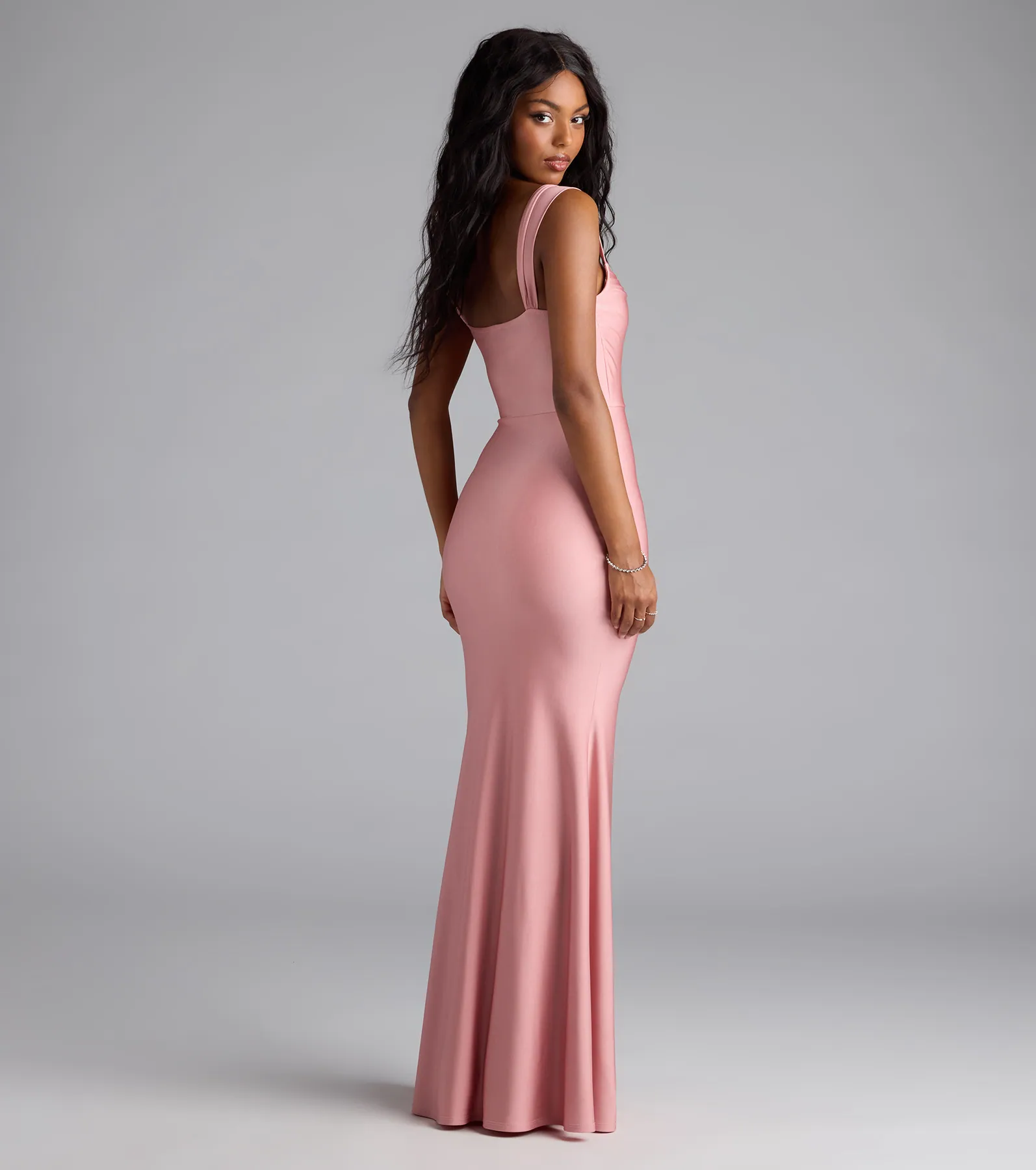 Abby Cowl Neck Mermaid Formal Dress