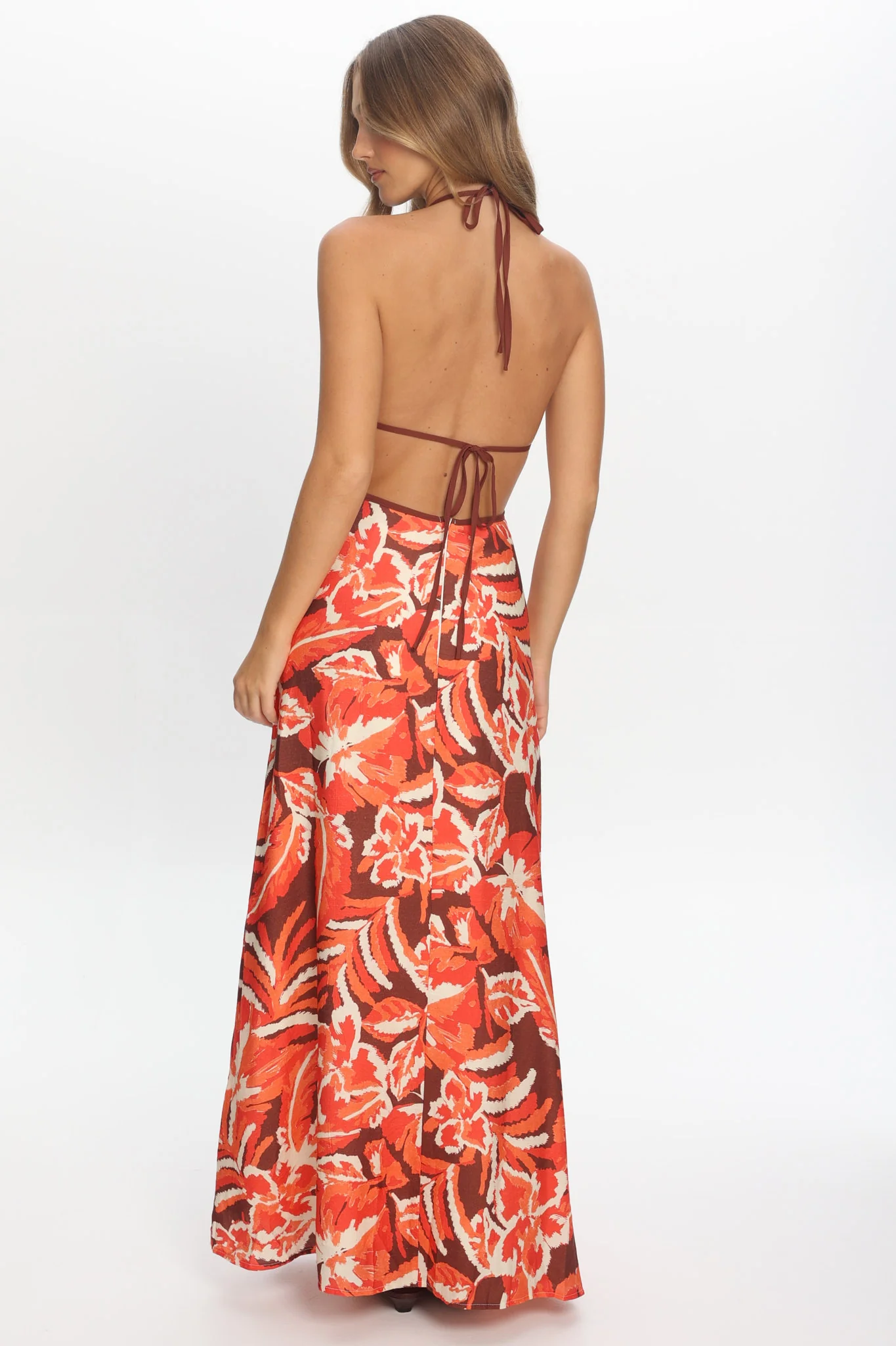 Revelations Cut-Out Maxi Dress Print Berry - luluinthesky