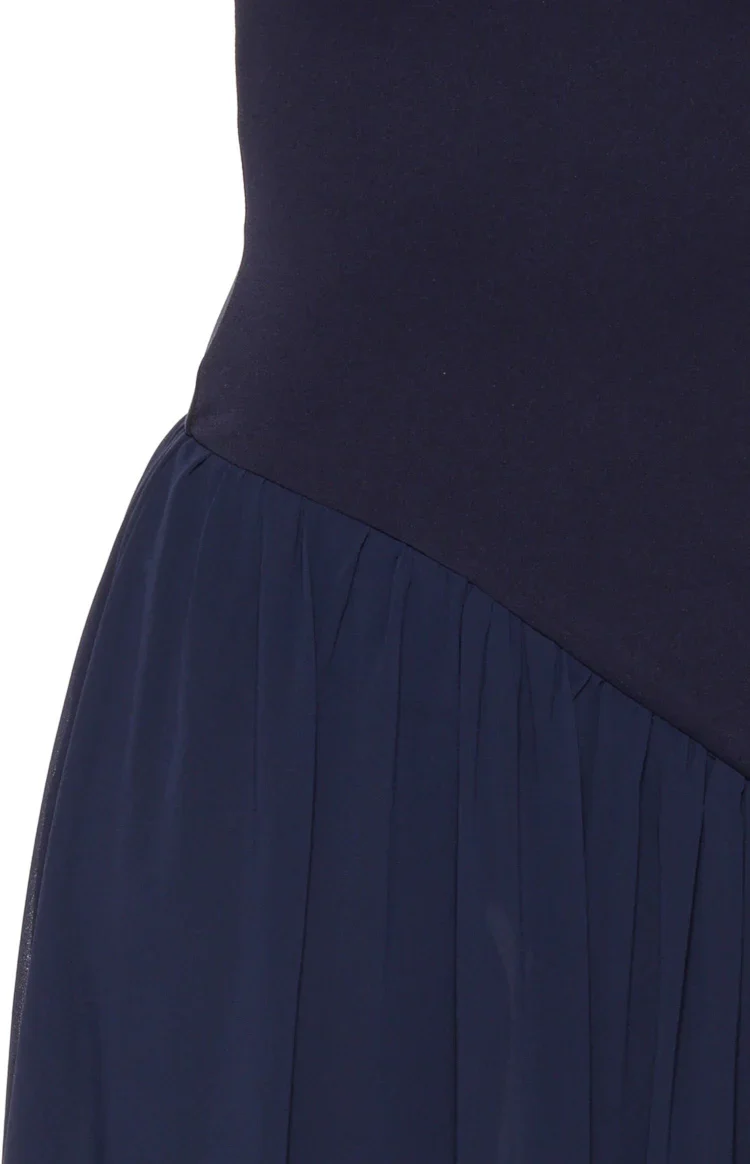 Zelia Strapless Navy Maxi Dress