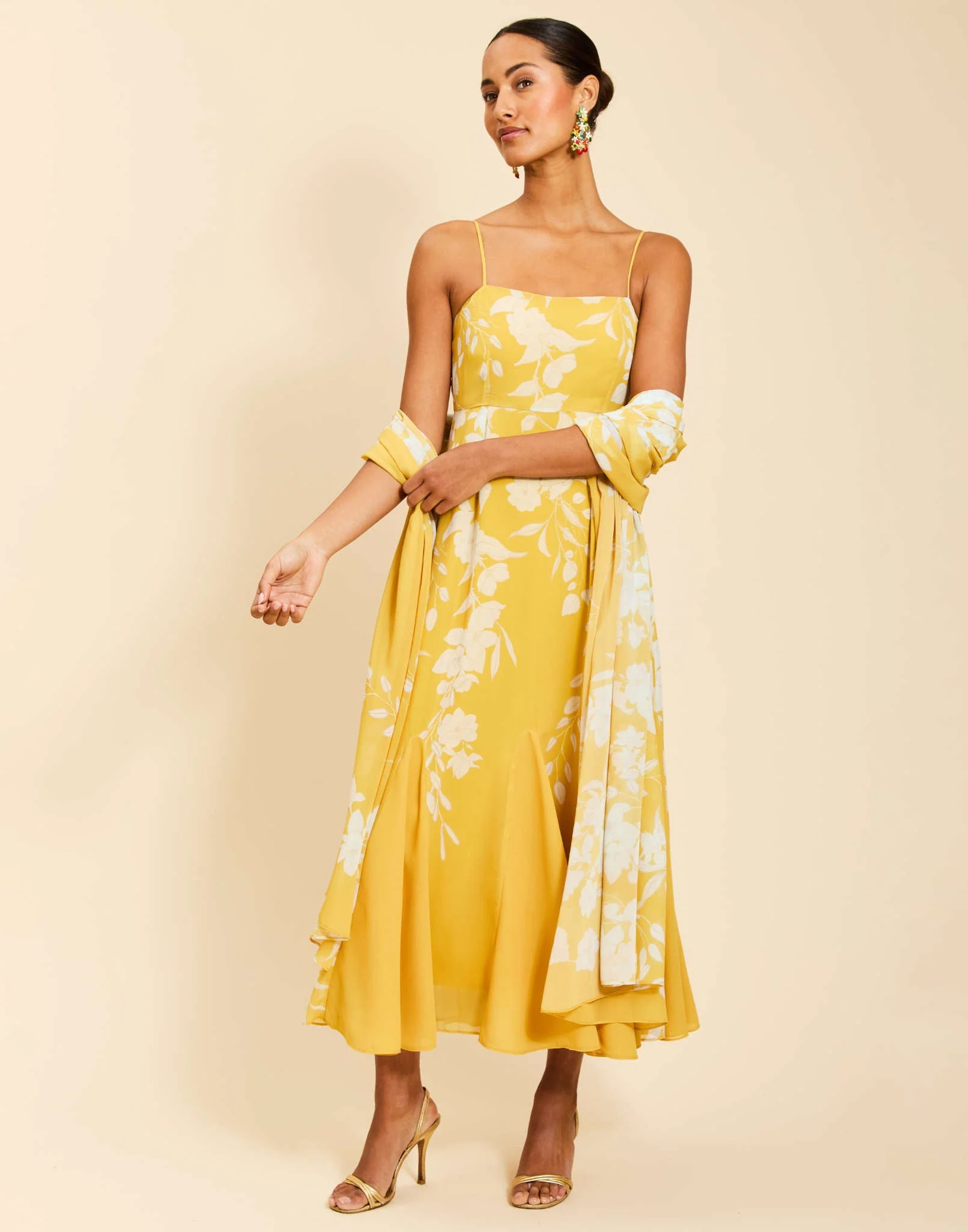 Reverie Tea-Length Sash Dress