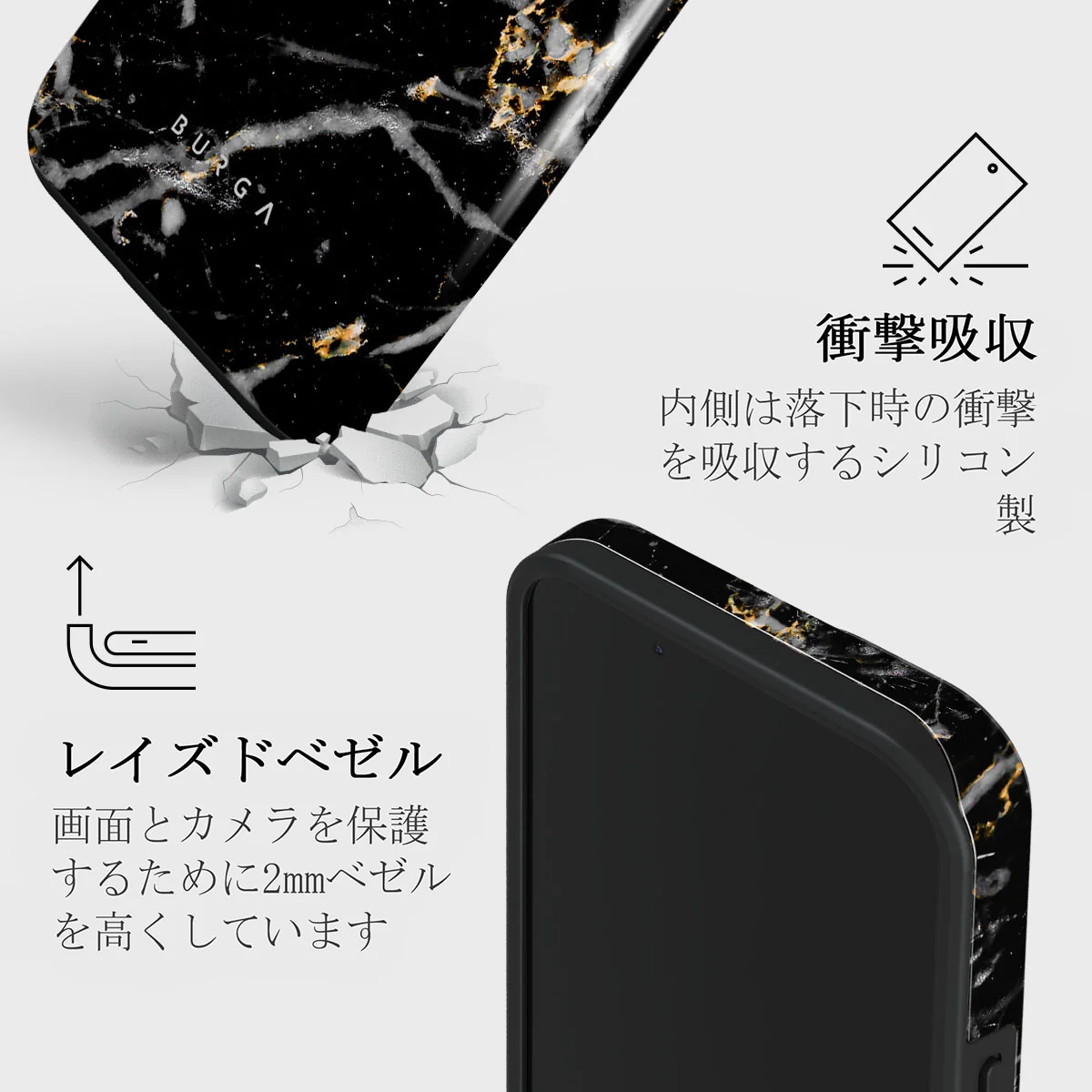 Make A Wish - Gold Marble iPhone 13 Mini ケース
