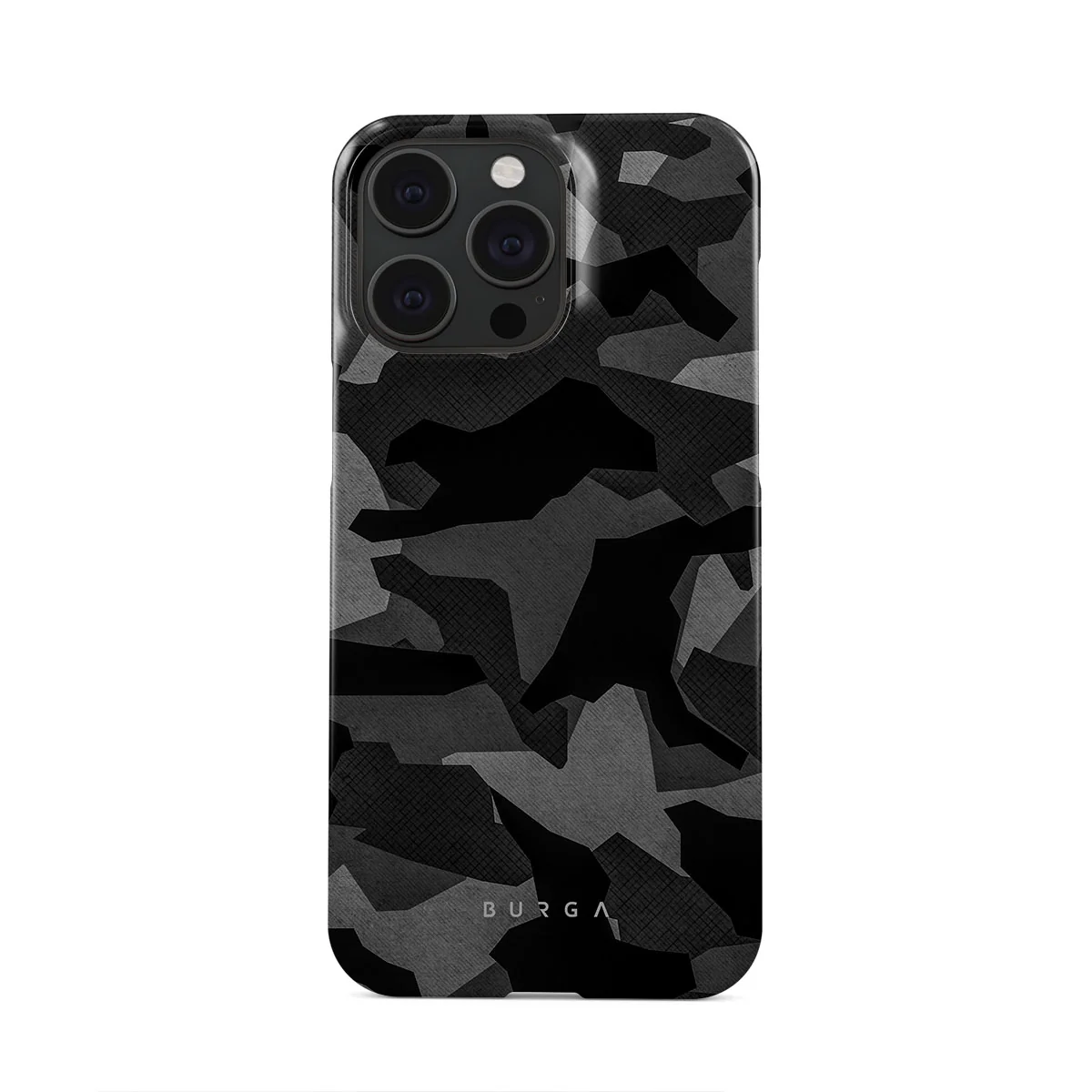Night Black Camouflage - iPhone 15 Pro Max ケース