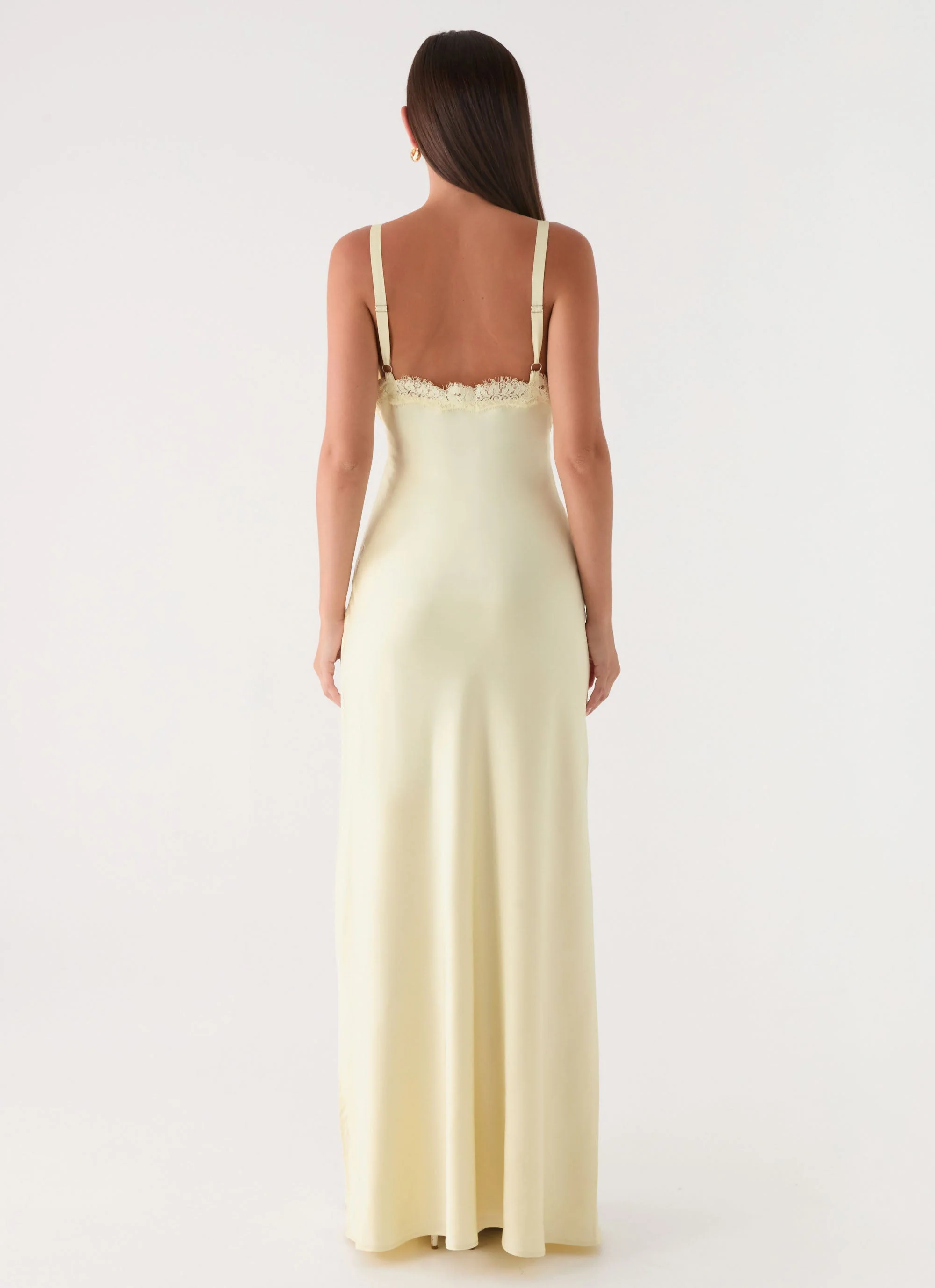 Tove Lace Maxi Dress - Yellow