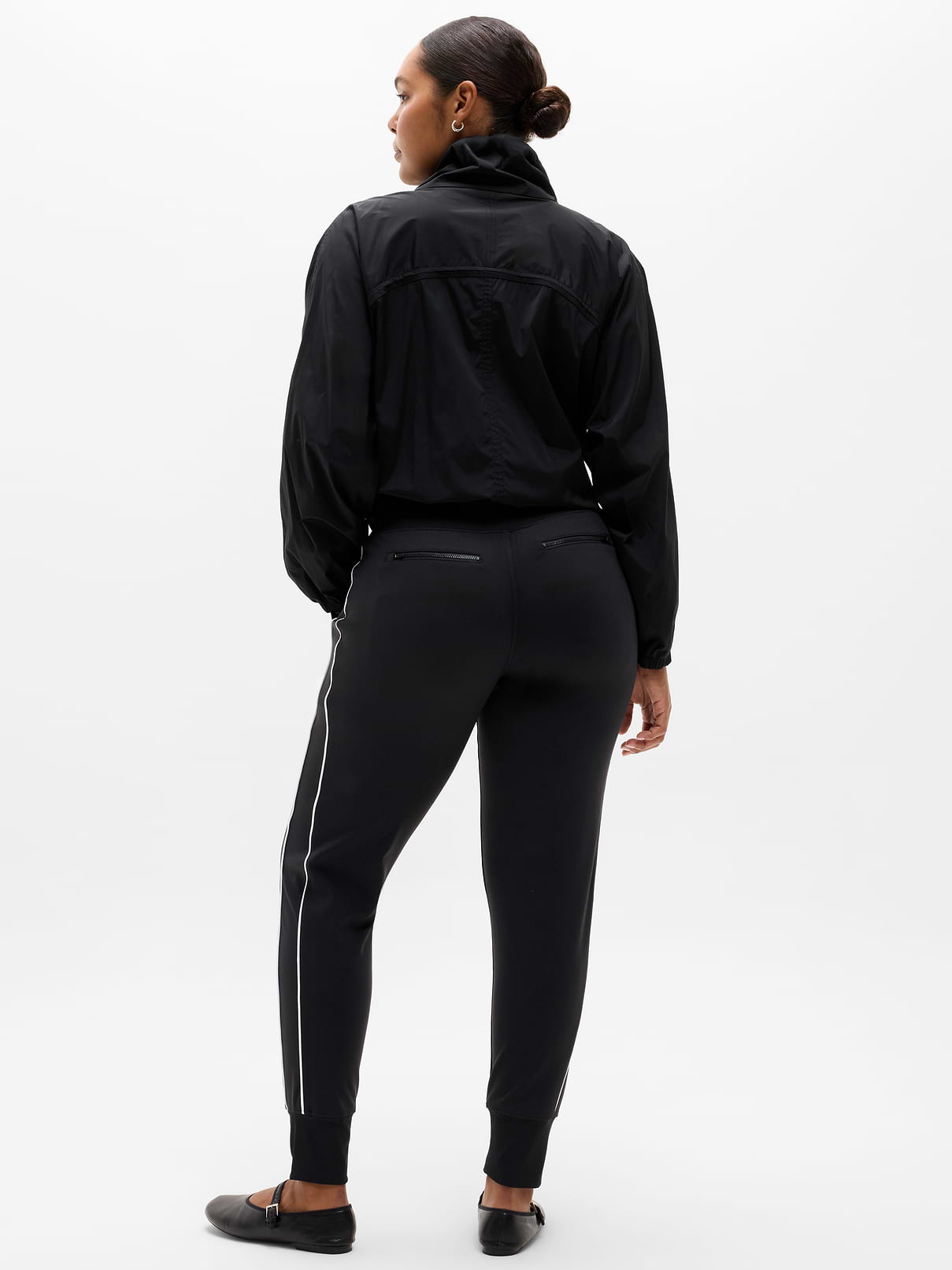 Venice High Rise Track Stripe Jogger
