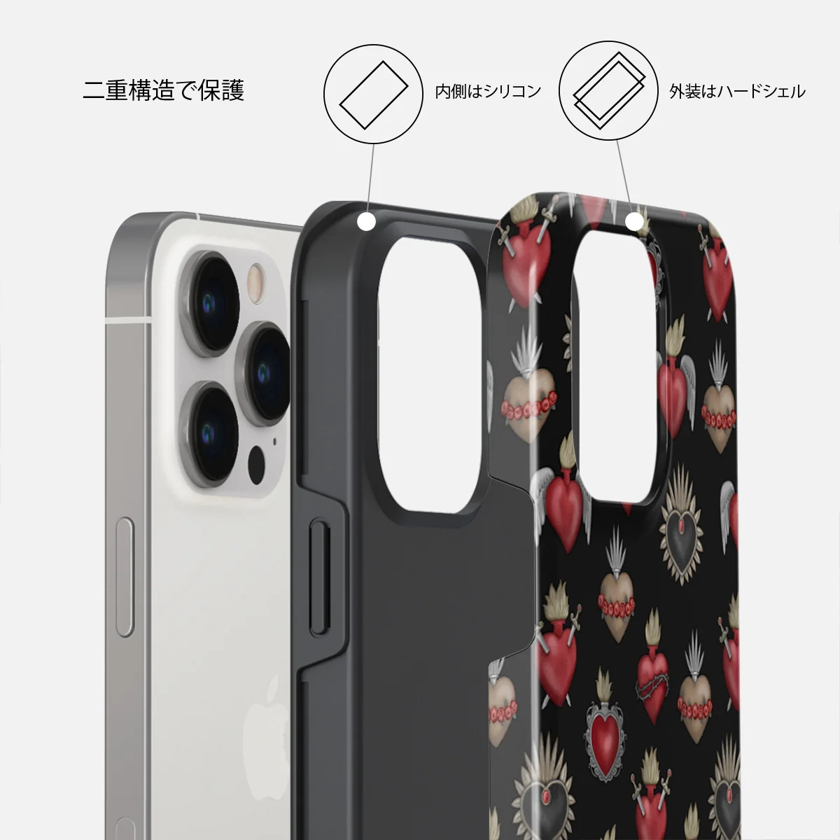 Sworn Hearts - iPhone 14 Pro ケース
