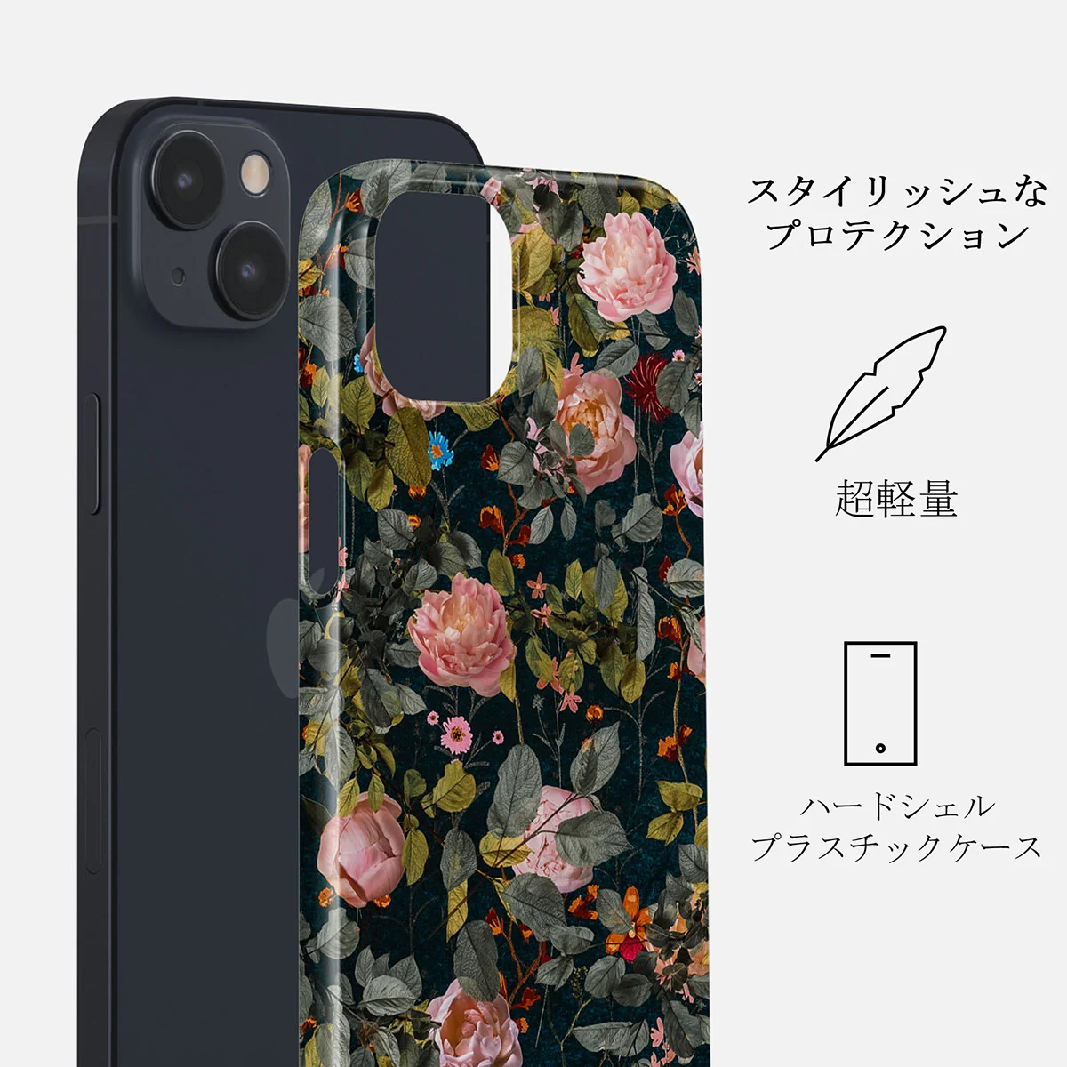 Bloomy Garden - Vintage iPhone 13 ケース