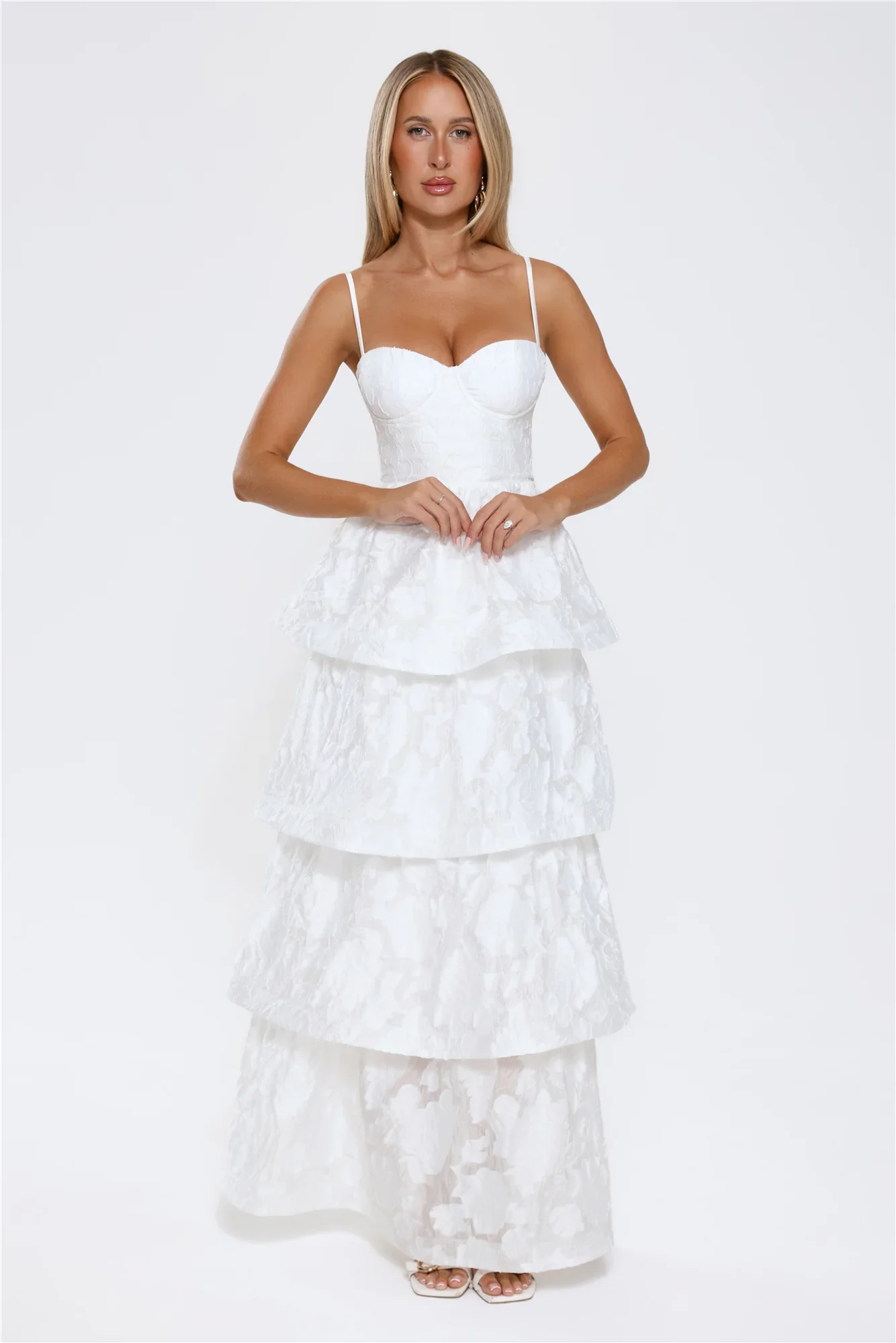 Elevated Desire Maxi Dress White - luluinthesky