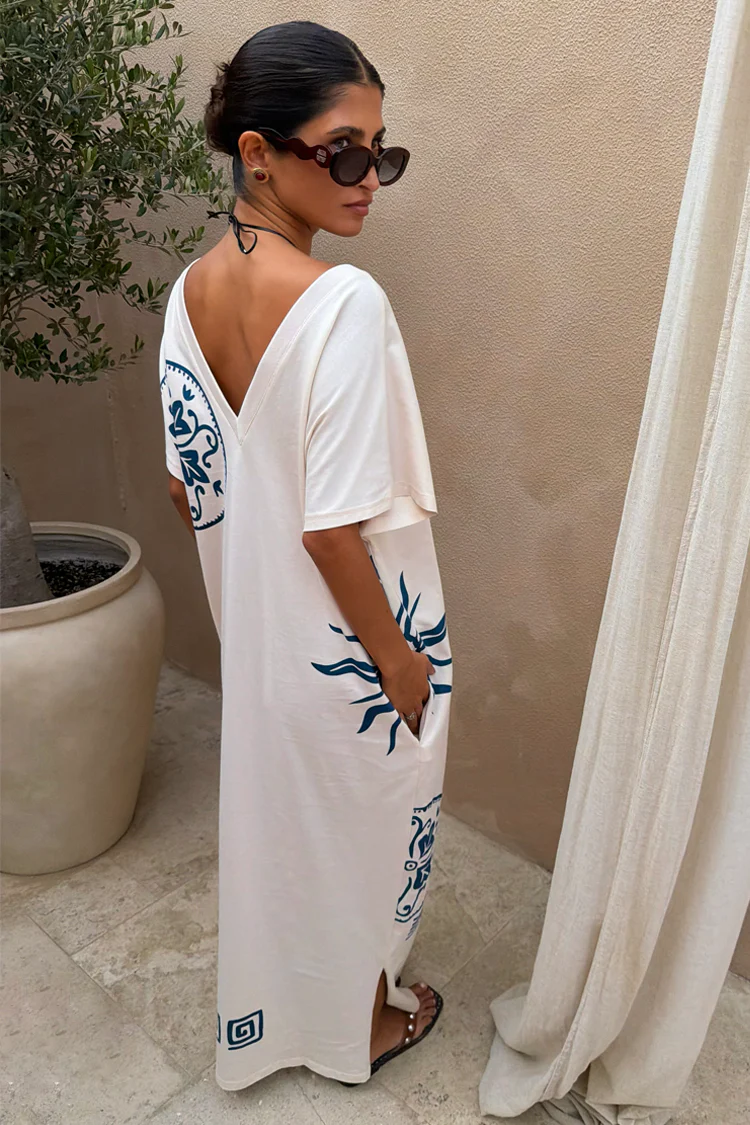Cream Dolce Vita T-Shirt Dress