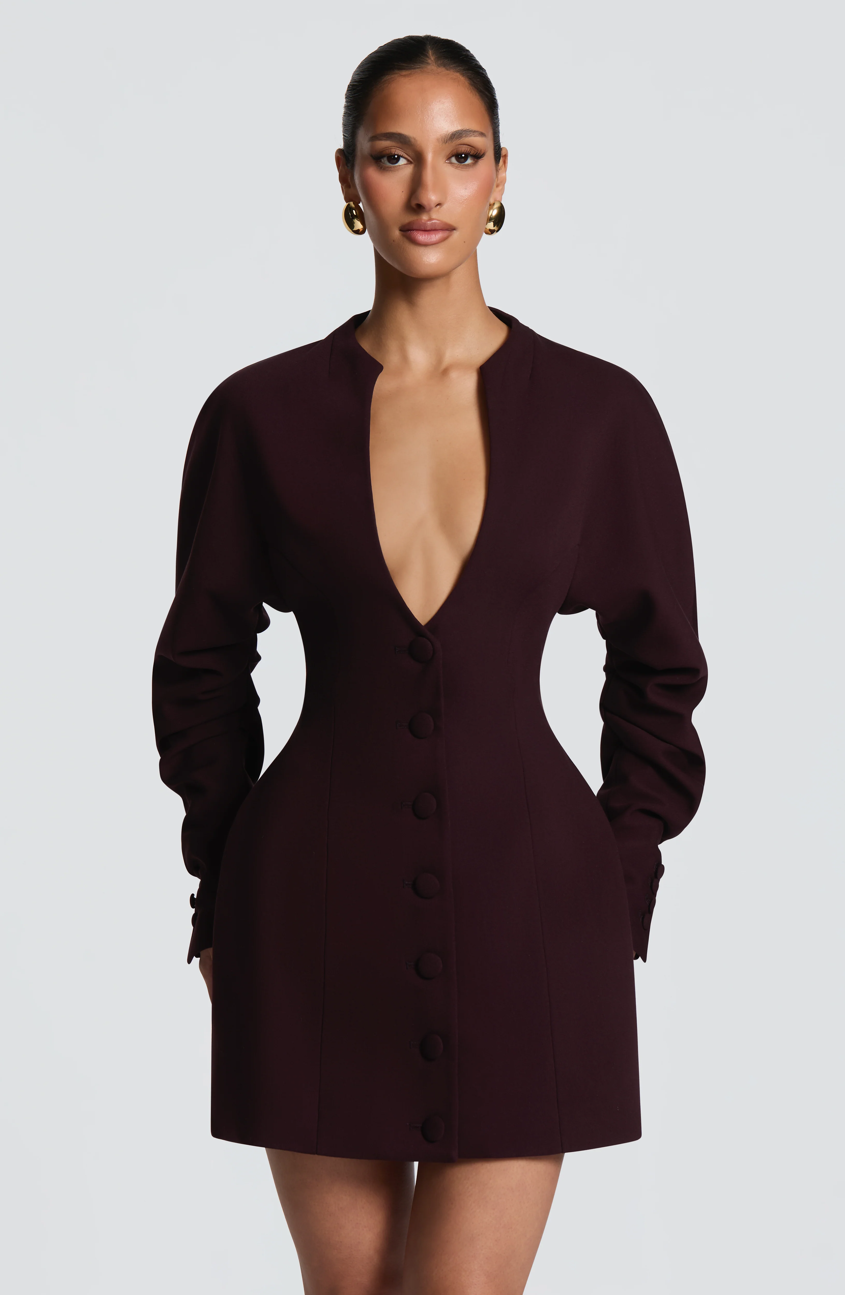 Cody Mini Dress - Plum