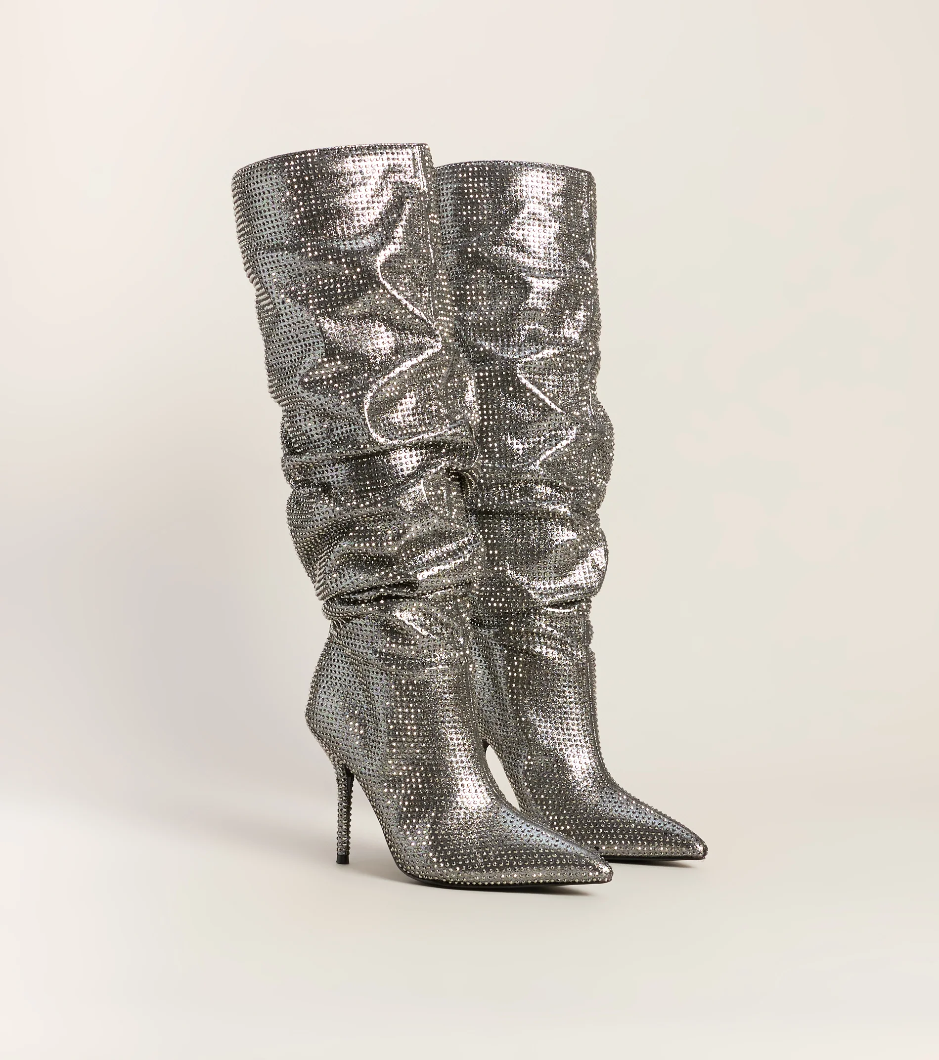 Steal The Flash Rhinestone Boots