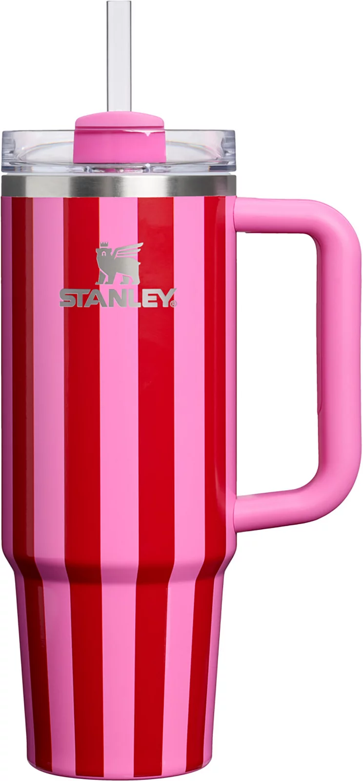 Stanley 30 oz. Quencher H2.0 FlowState Tumbler - Holiday - Popsicle Peppermint Stripe