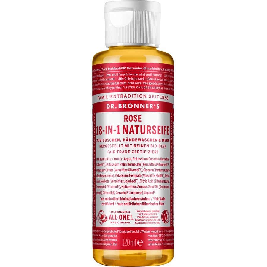 Dr. Bronner's Mydła w płynie Naturalne mydło różane 18 w 1