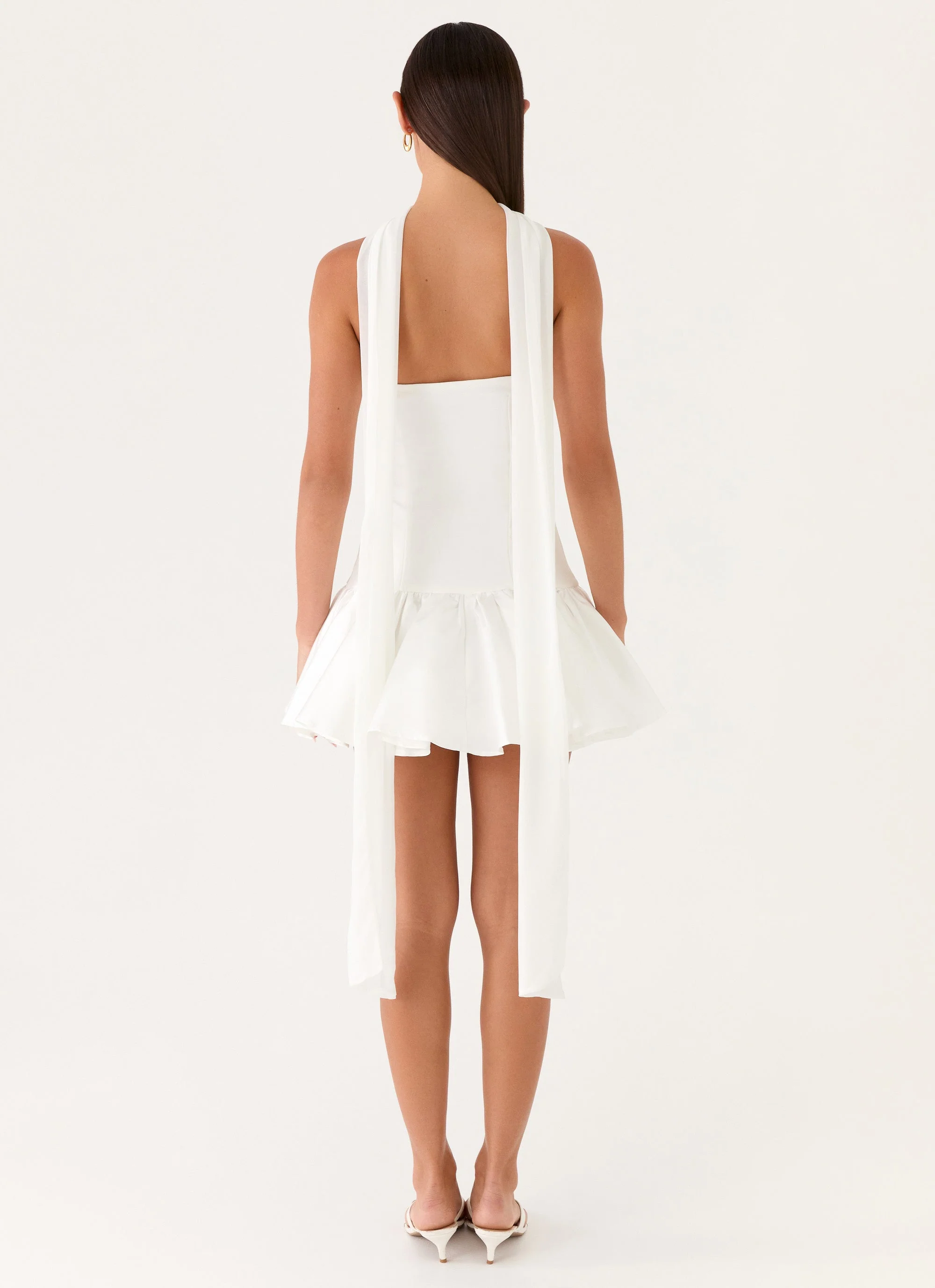 Ros Mini Dress - White - luluinthesky