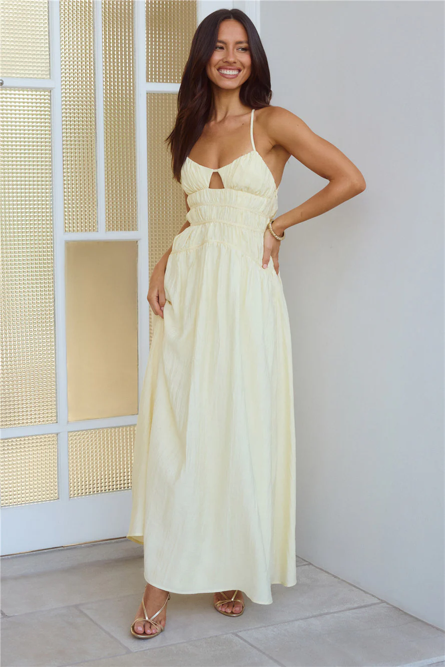Sunkissed Serenity Maxi Dress Yellow