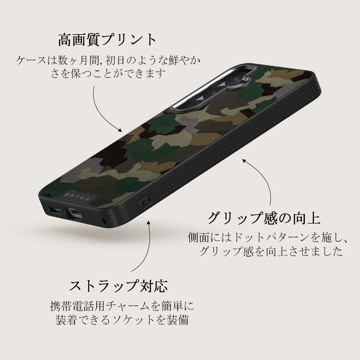 Tropical Green Camo - Samsung Galaxy S25 Plus ケース