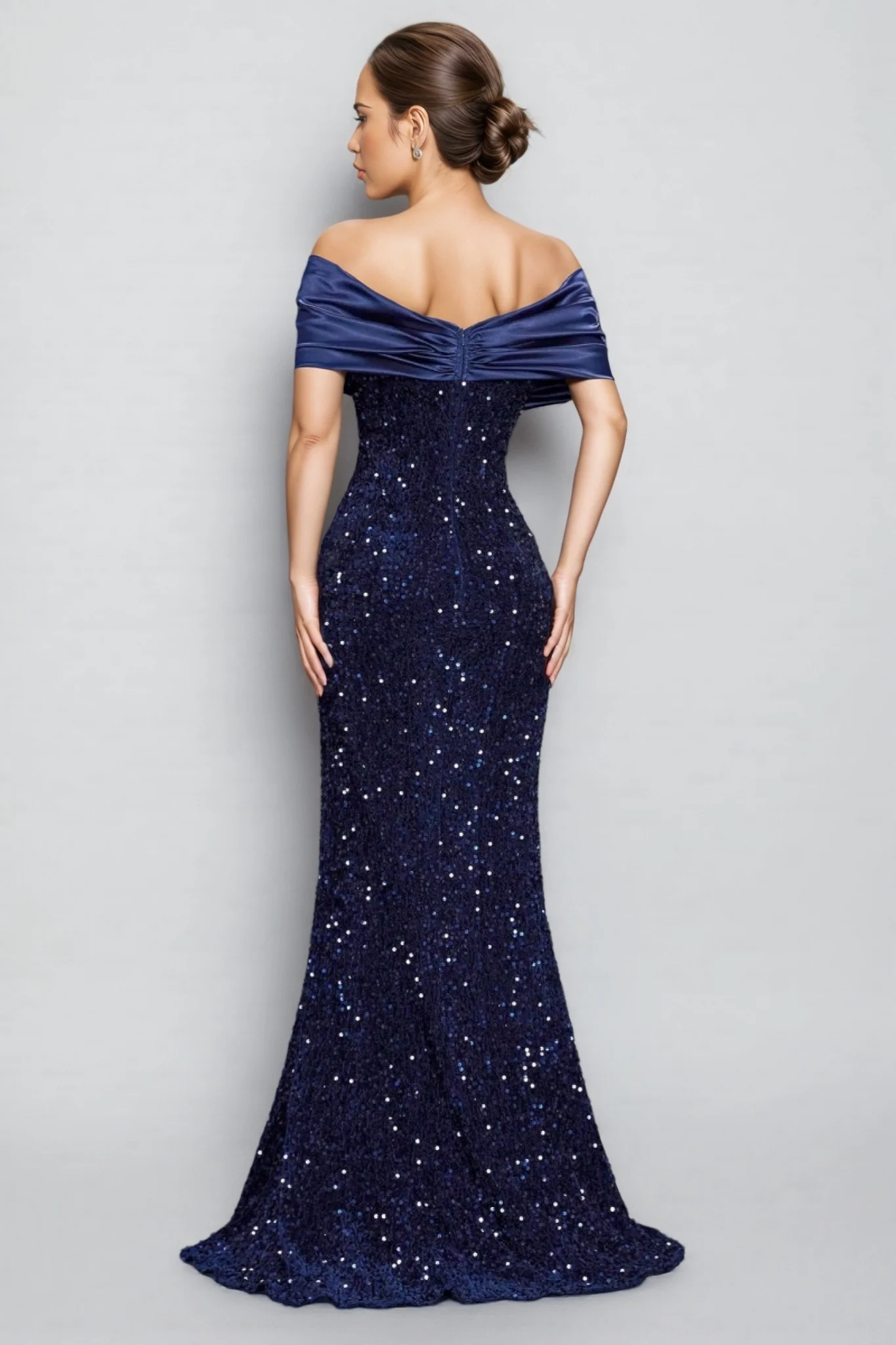 Meli Sequin Fishtail Maxi Dress