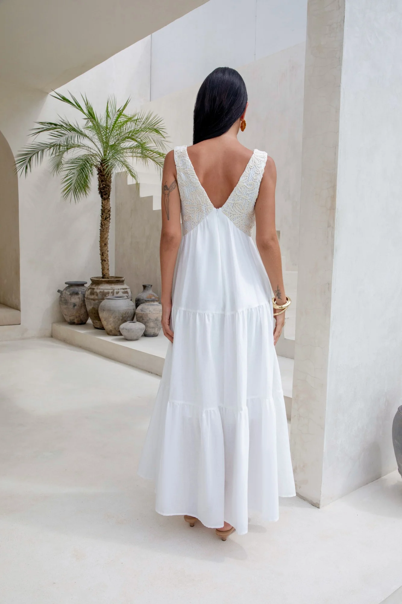 Lost In Your Love Maxi Dress White - luluinthesky
