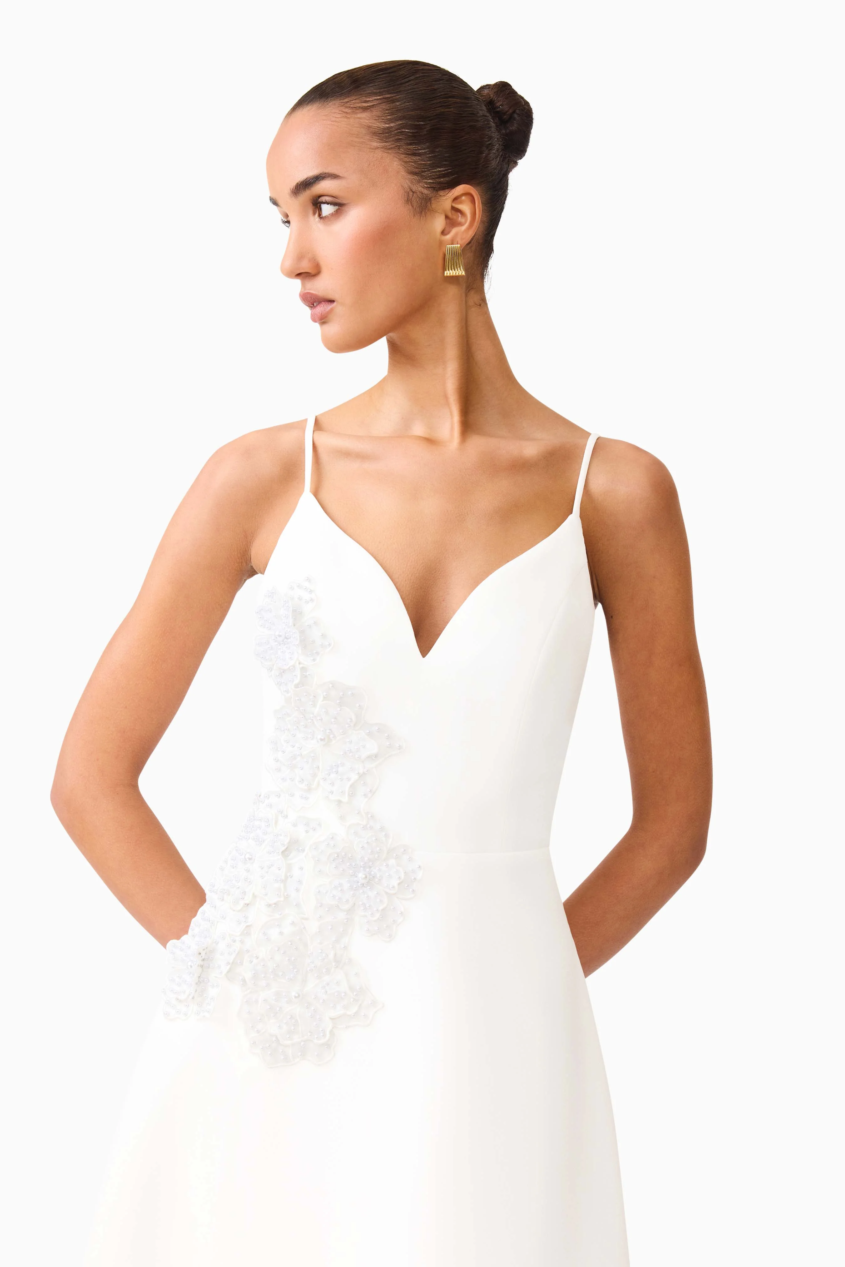 Stella A-Line Gown in White