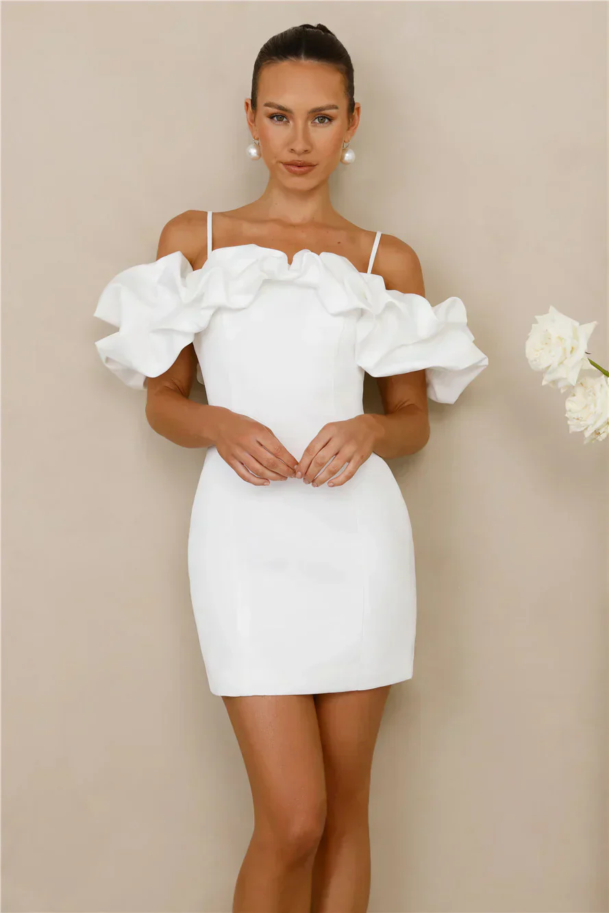 Love On Lock Off Shoulder Mini Dress