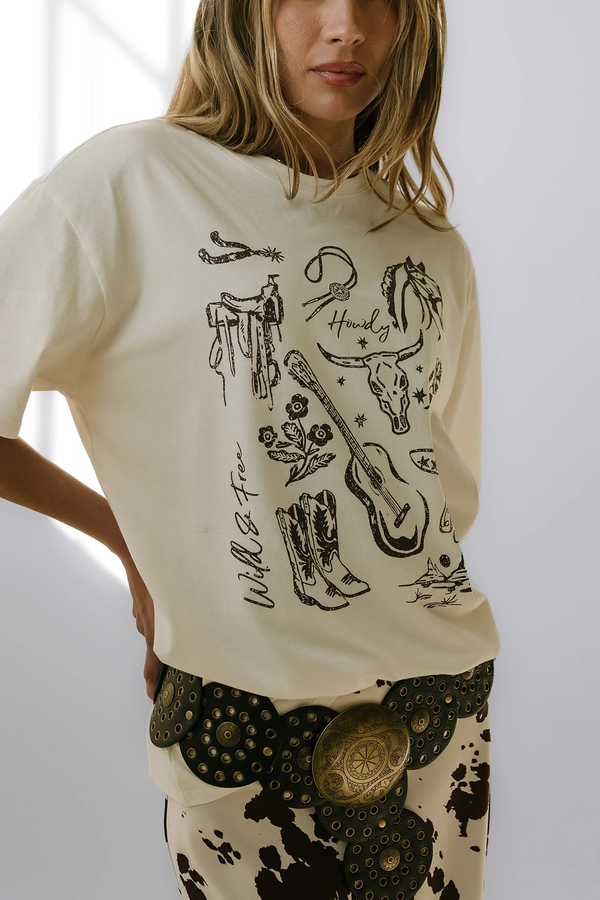 Western Oversized Graphic Tee