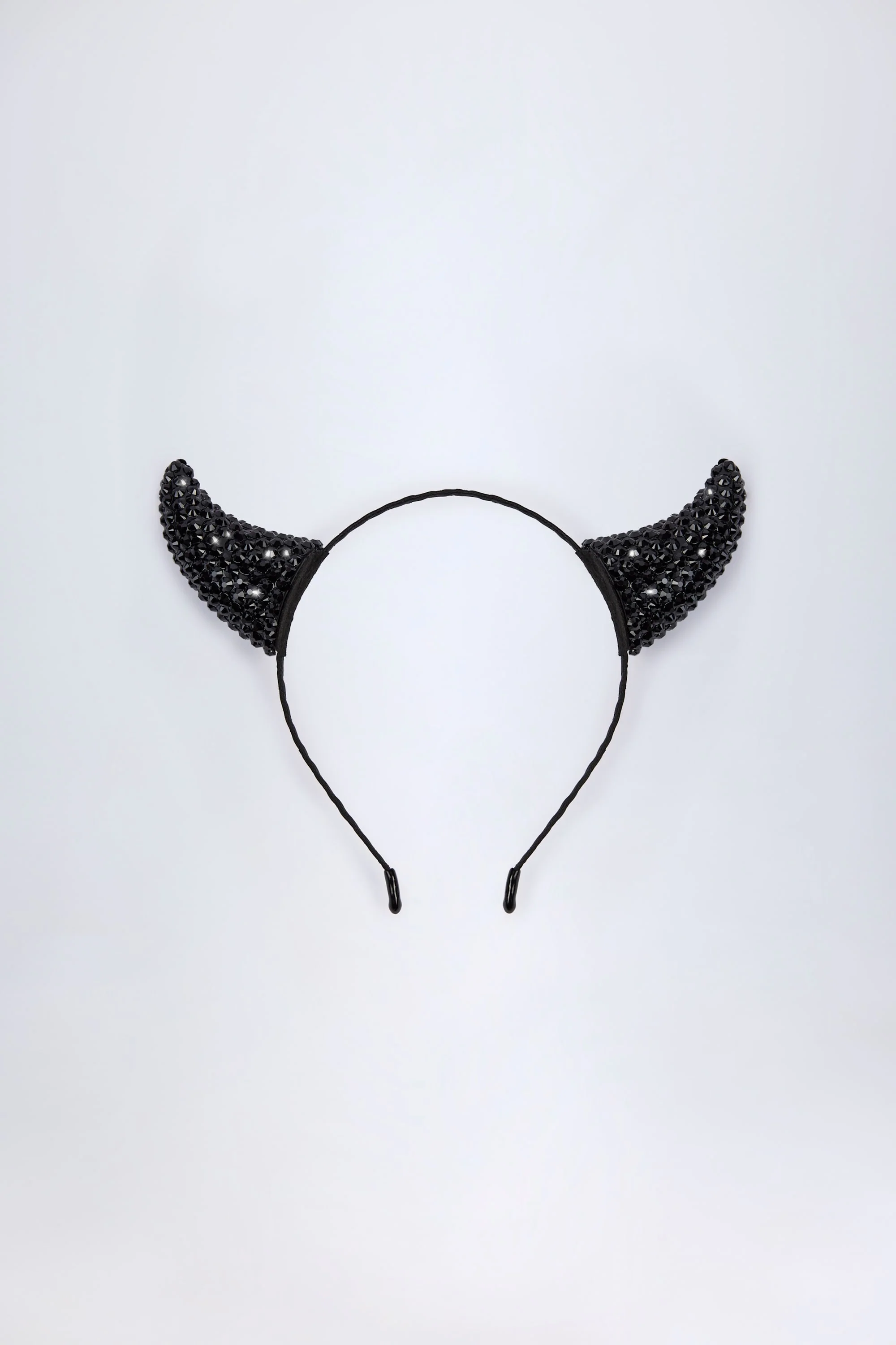 Devil Horns Headband in Black