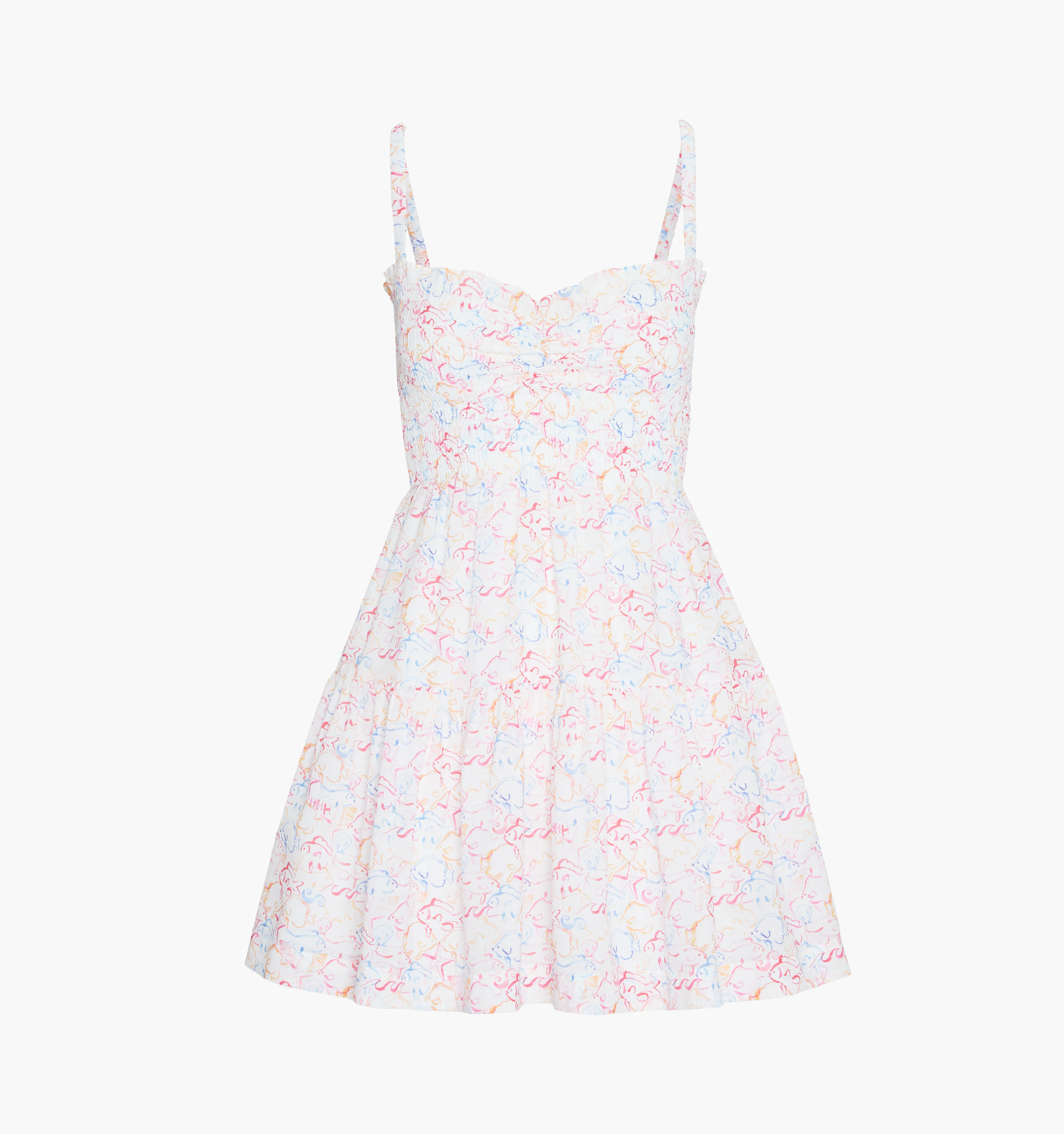The Rebecca Mini Nap Dress - Camo Fish