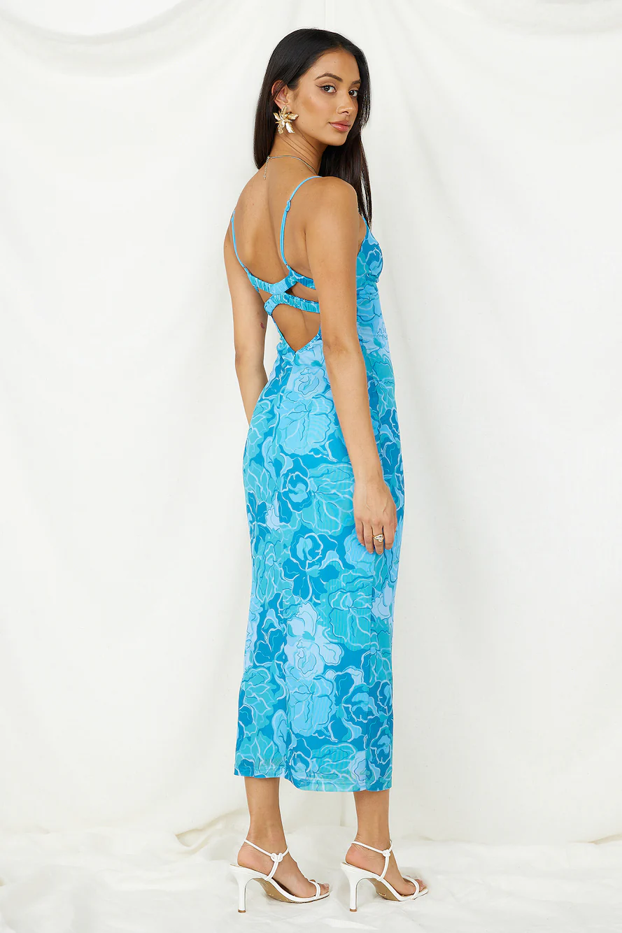 With Grace Maxi Dress Blue