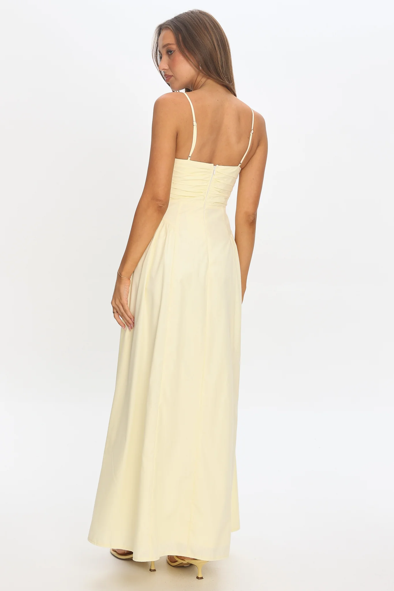 Honeymoon Avenue Twist Maxi Dress Butter Yellow - luluinthesky